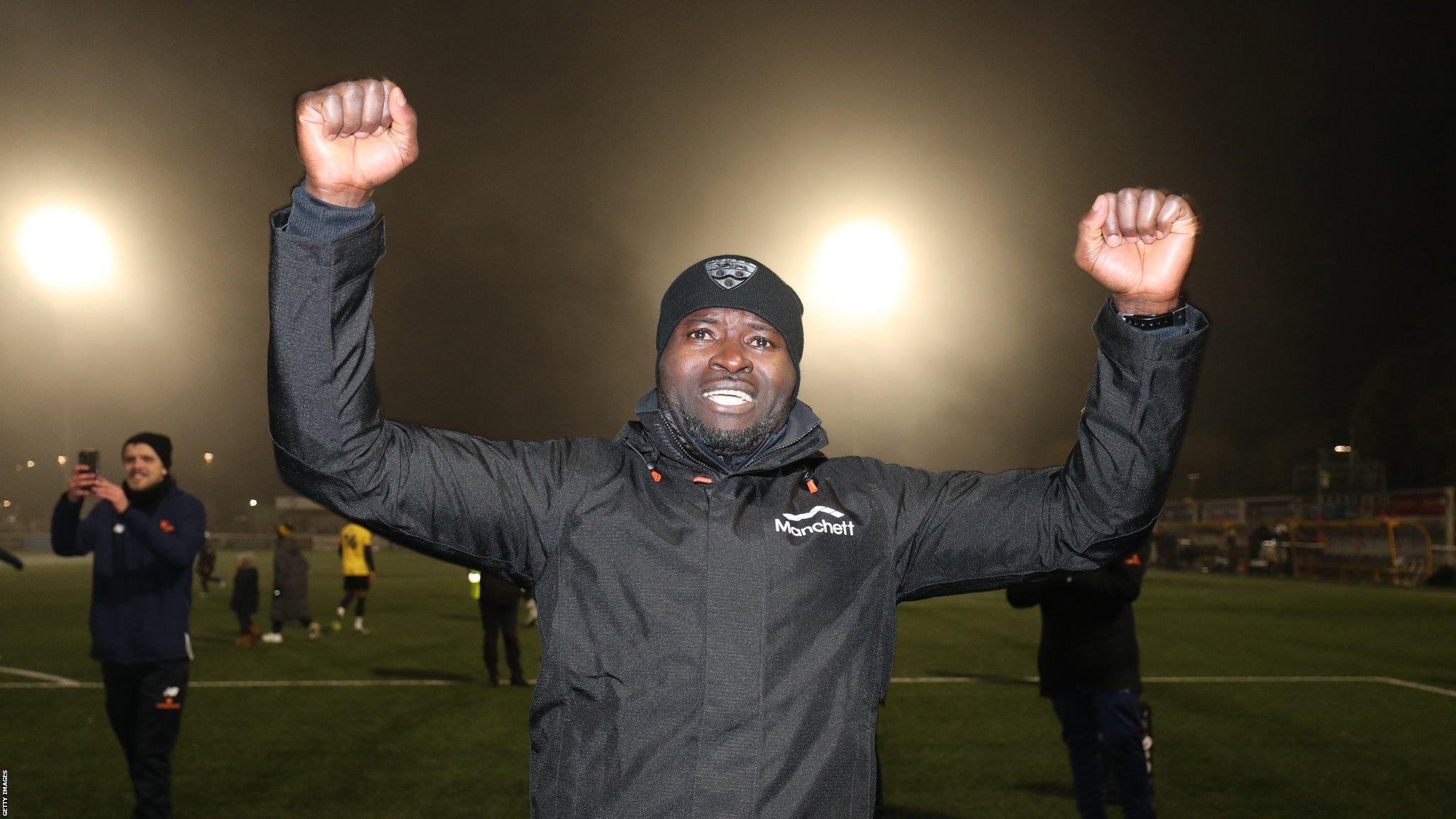 George Elokobi managing Maidstone United