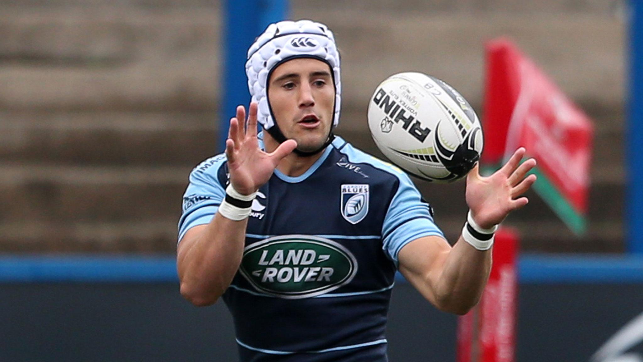 Matthew Morgan in action for Cardiff Blues