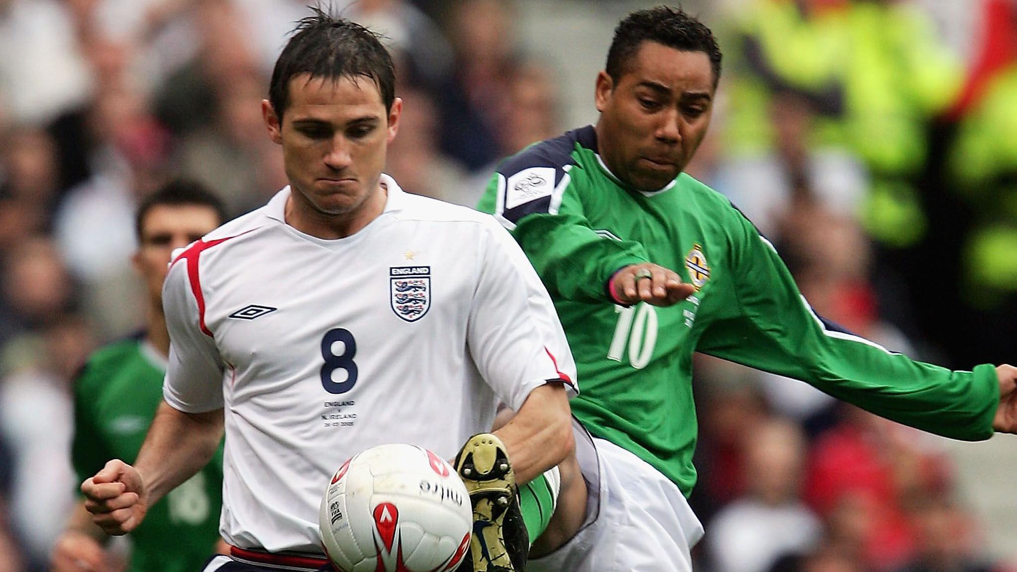 Jeff Whitley tackles Frank Lampard