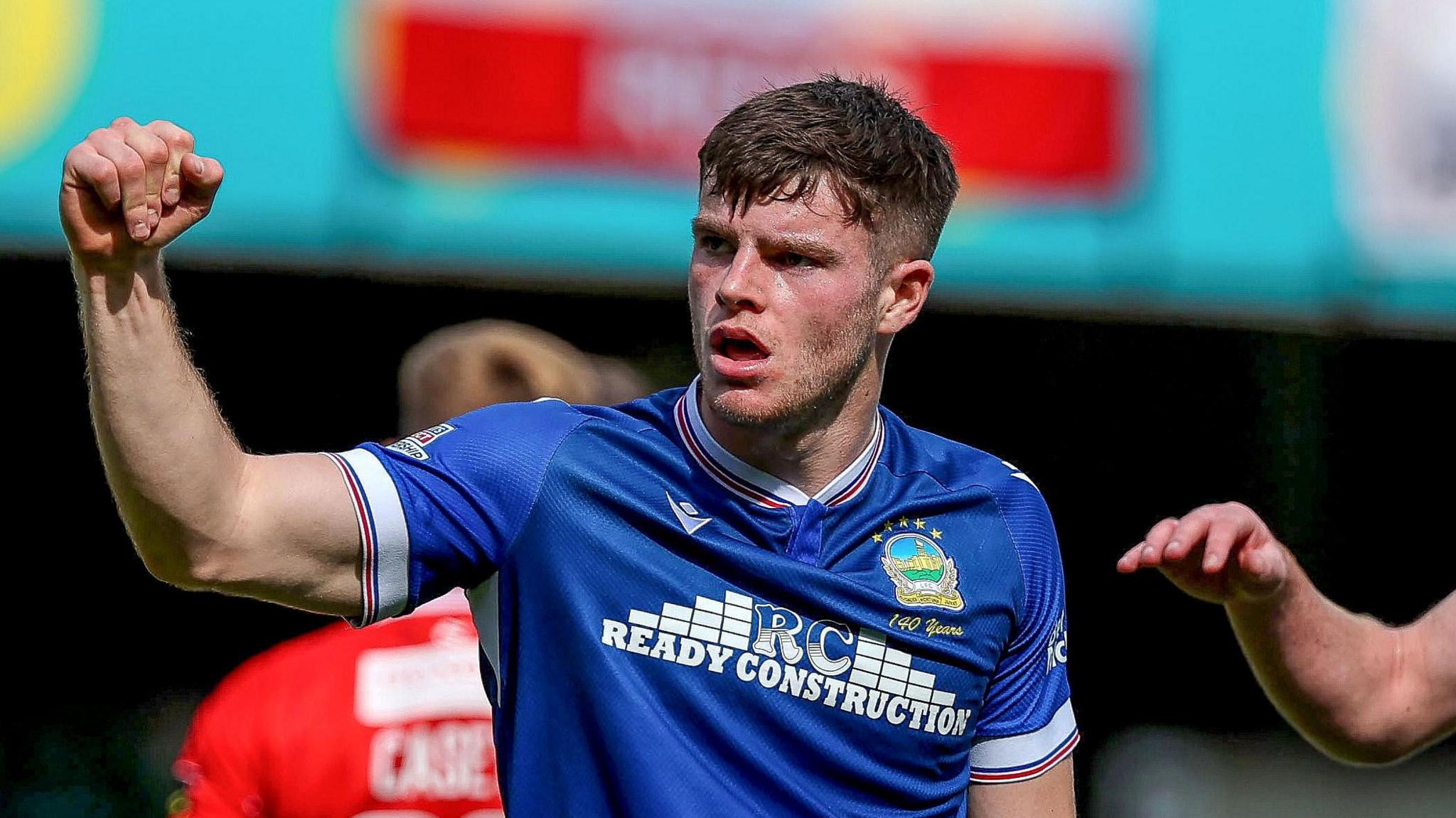 Kieran Offord celebrates