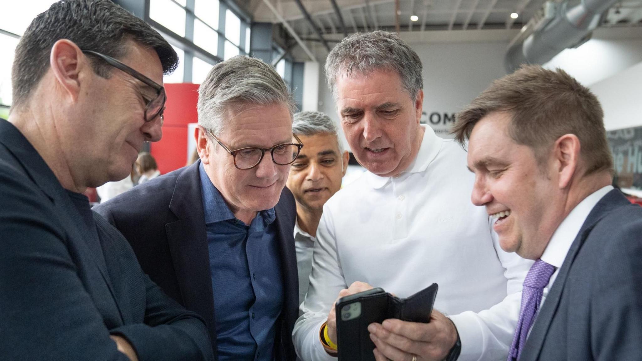 Prime Minister Sir Keir Starmer with some of England's devolved mayors including Andy Burnham (Manchester), Sadiq Kahn (London), Steve Rotheram (Liverpool) and Nik Johnson (Cambridgeshire and Peterborough)