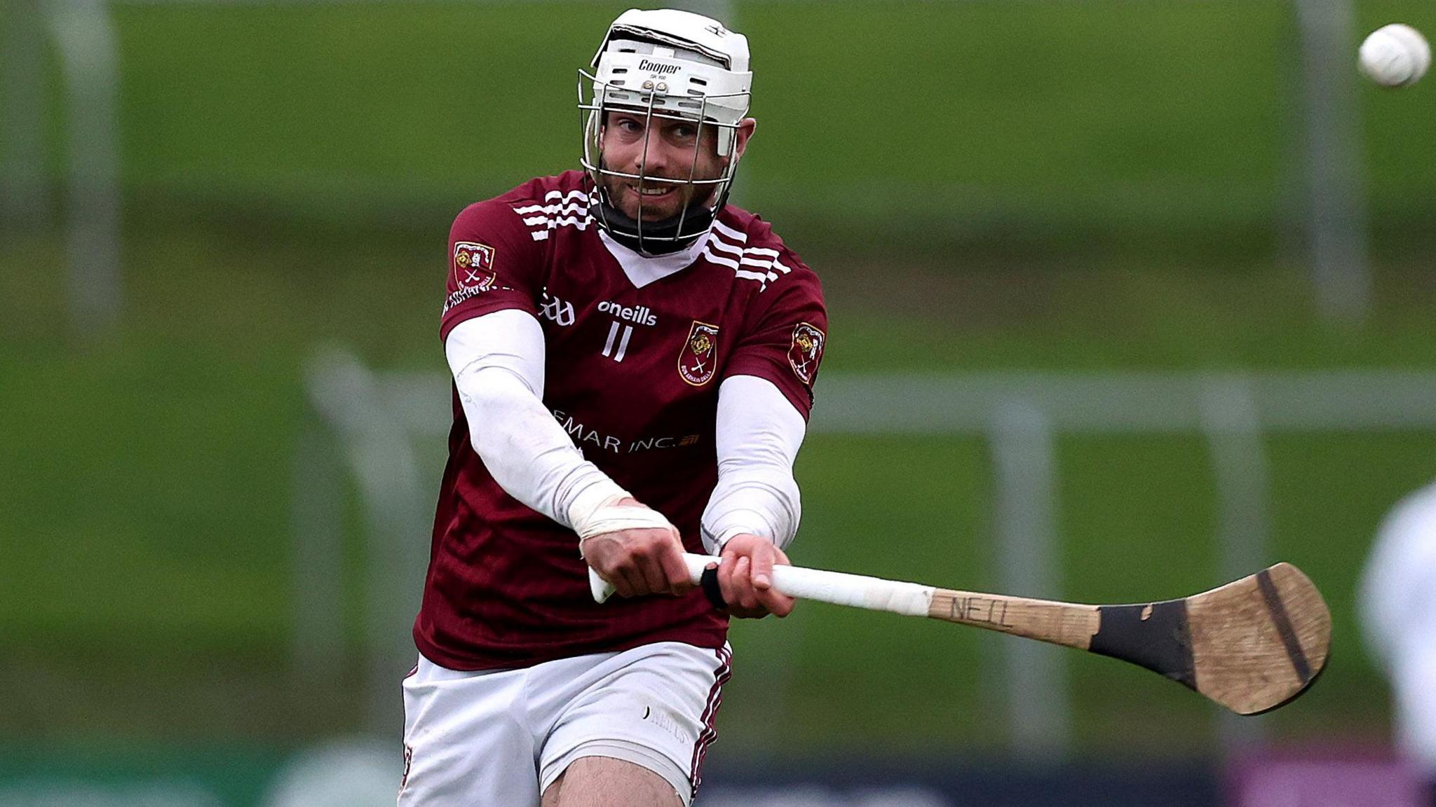 Neil McManus in action for Cushendall