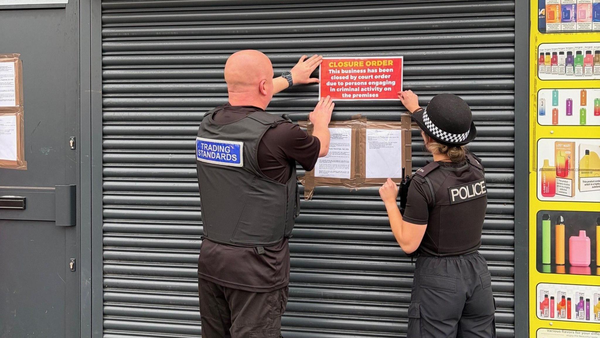 Illegal vapes and tobacco worth £50k seized from Taunton shops