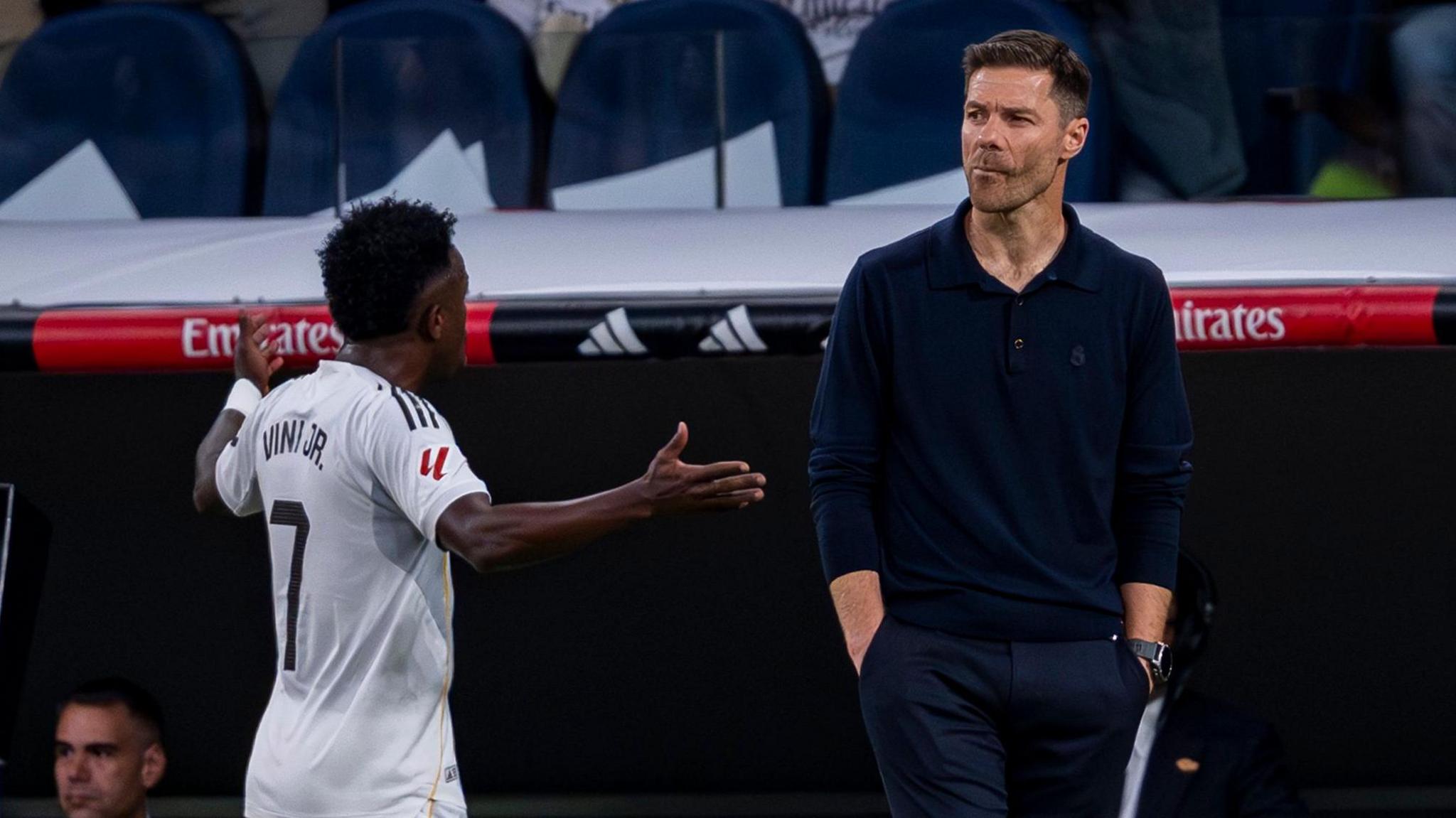Vinicius Jr and Xabi Alonso