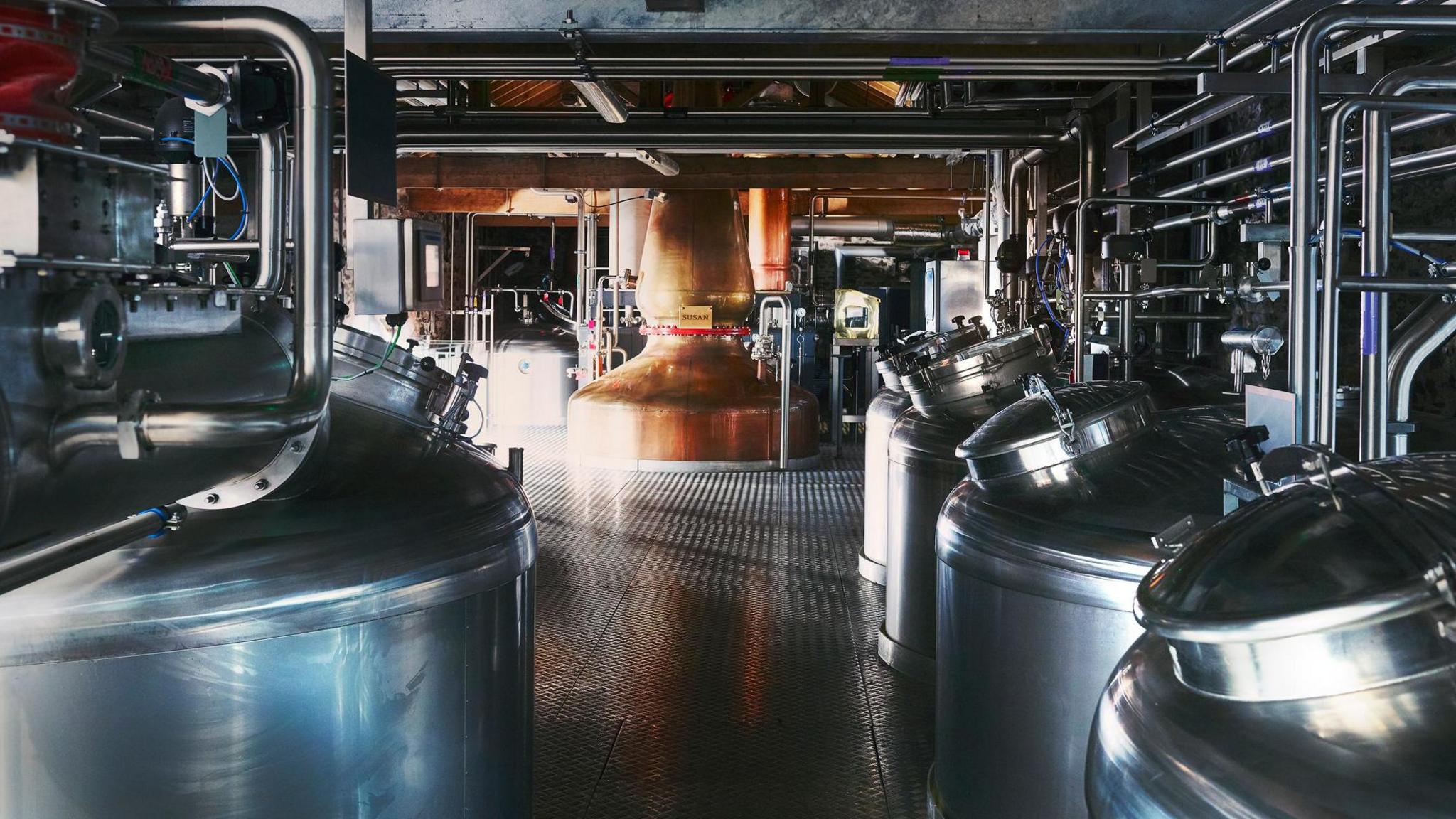 The distilling facilities at the Lakes Distillery