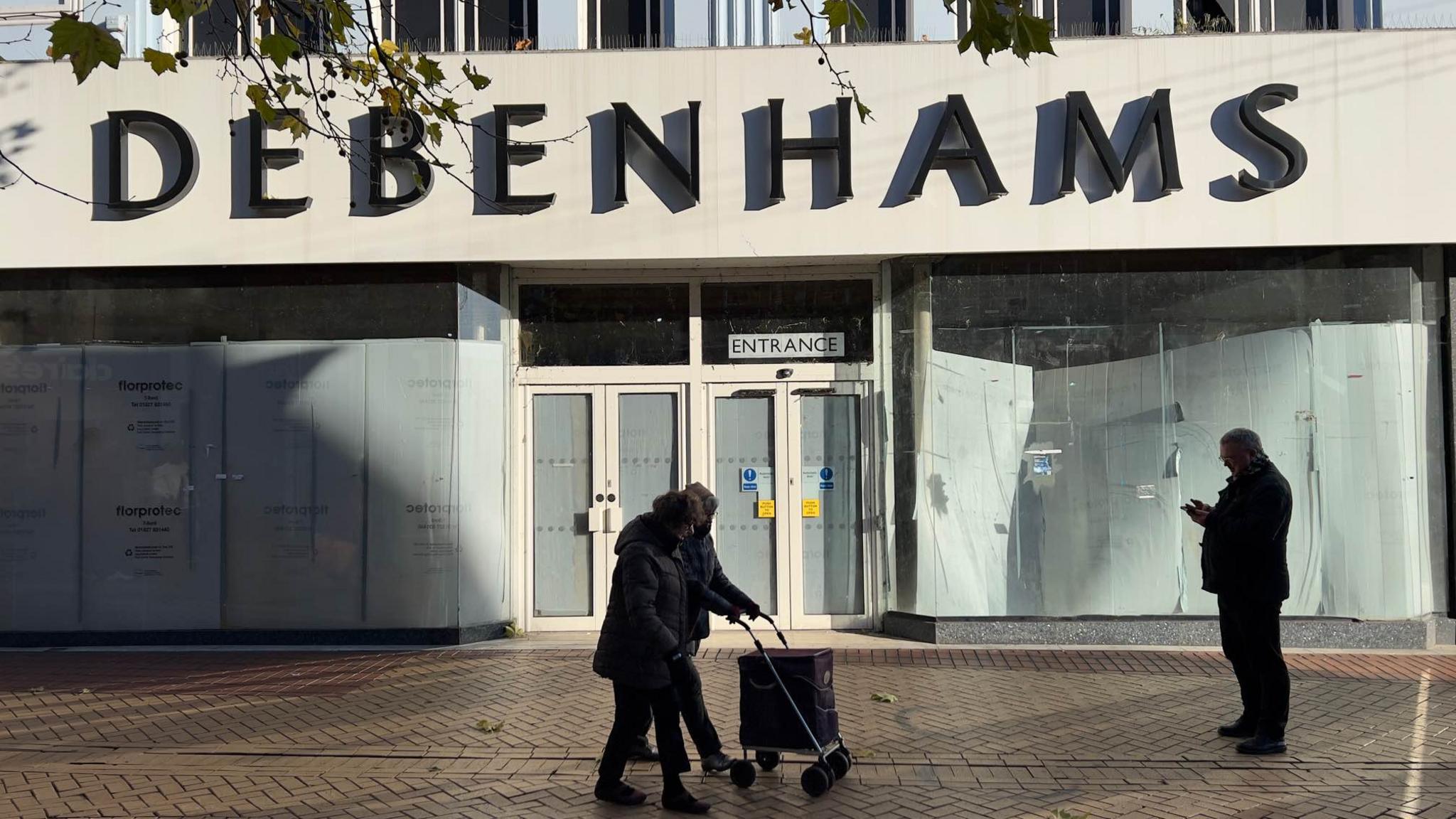 A closed Debenhams shop in Chelmsford