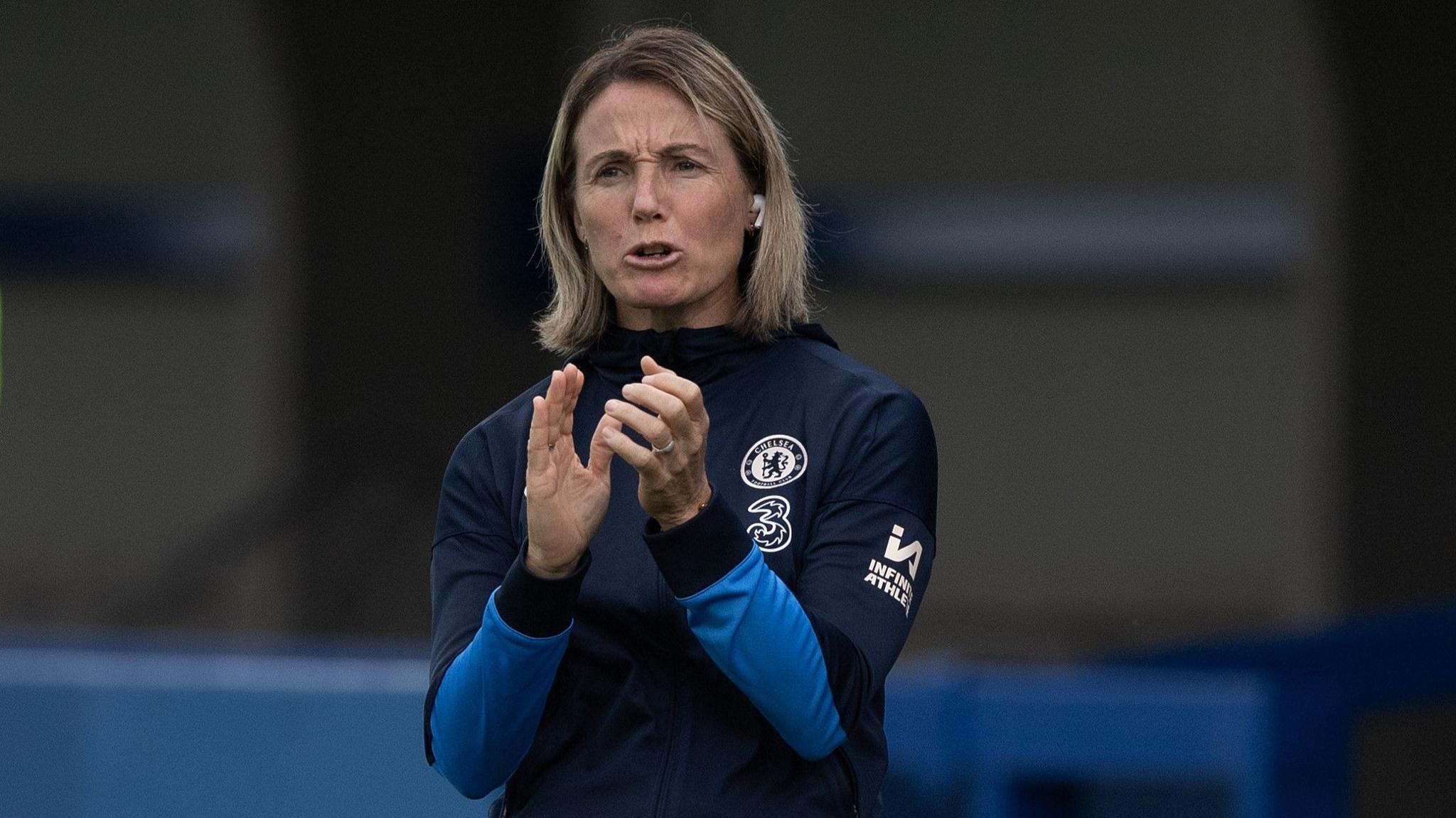 Sonia Bompastor managing Chelsea