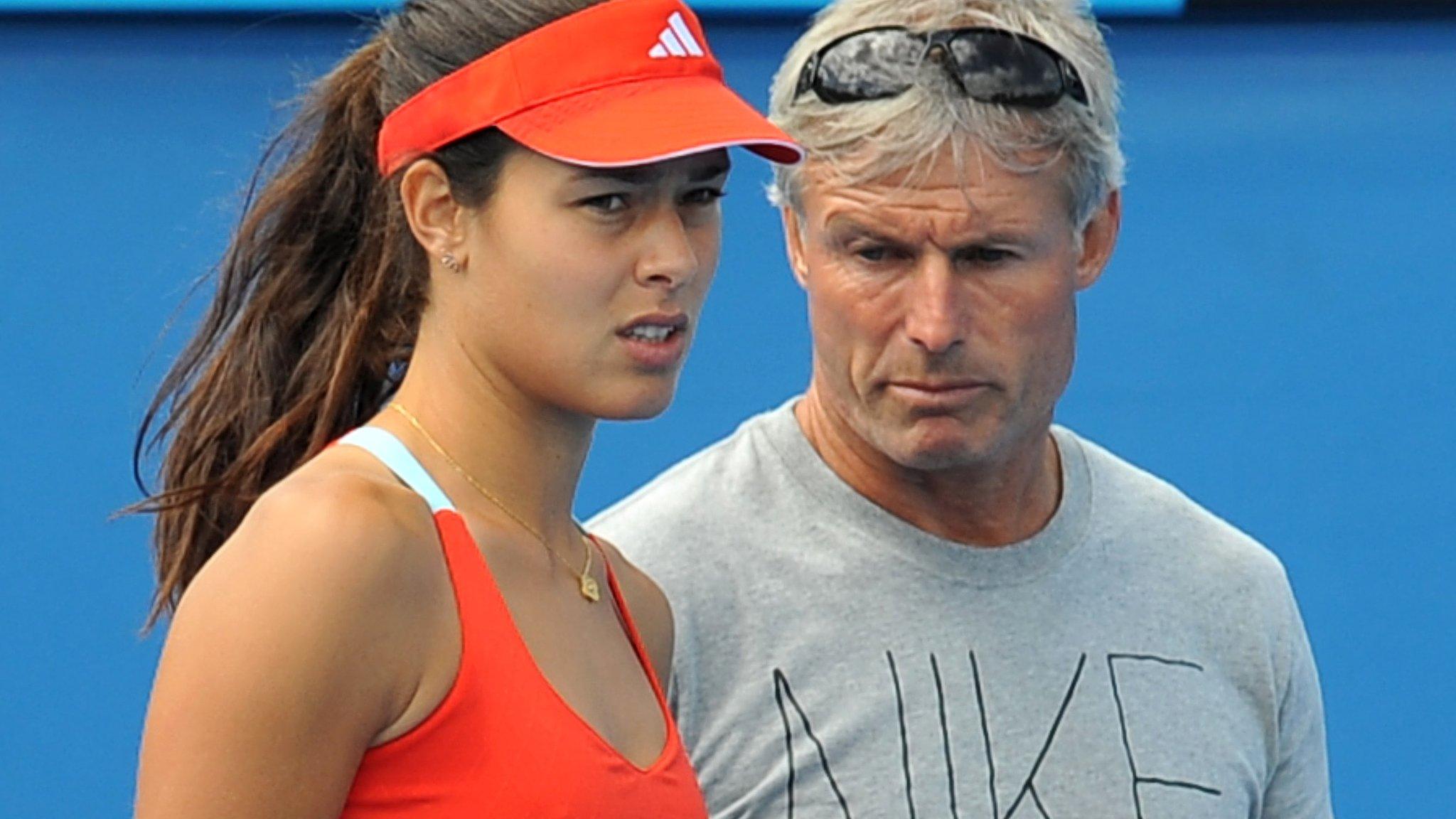 Nigel Sears with Ana Ivanovic