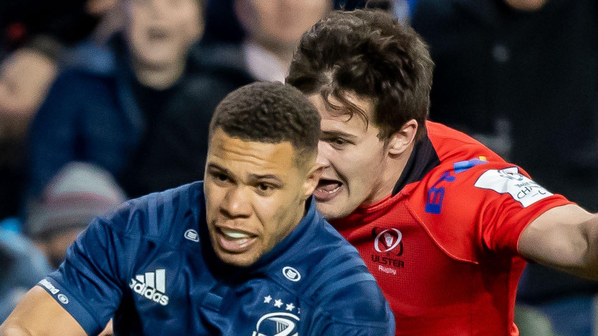 Adam Byrne scores Leinster's second try