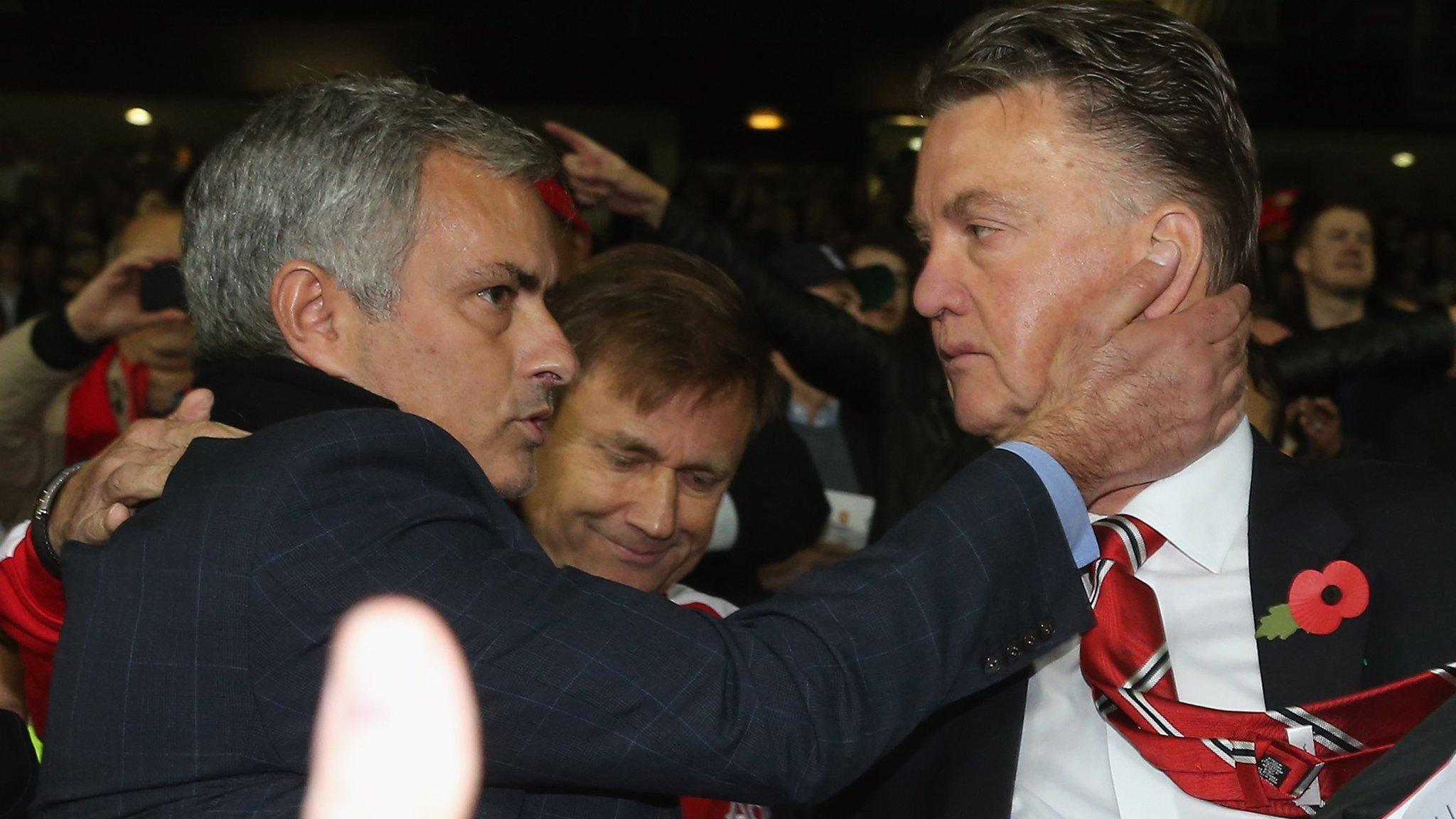 Jose Mourinho and Louis van Gaal