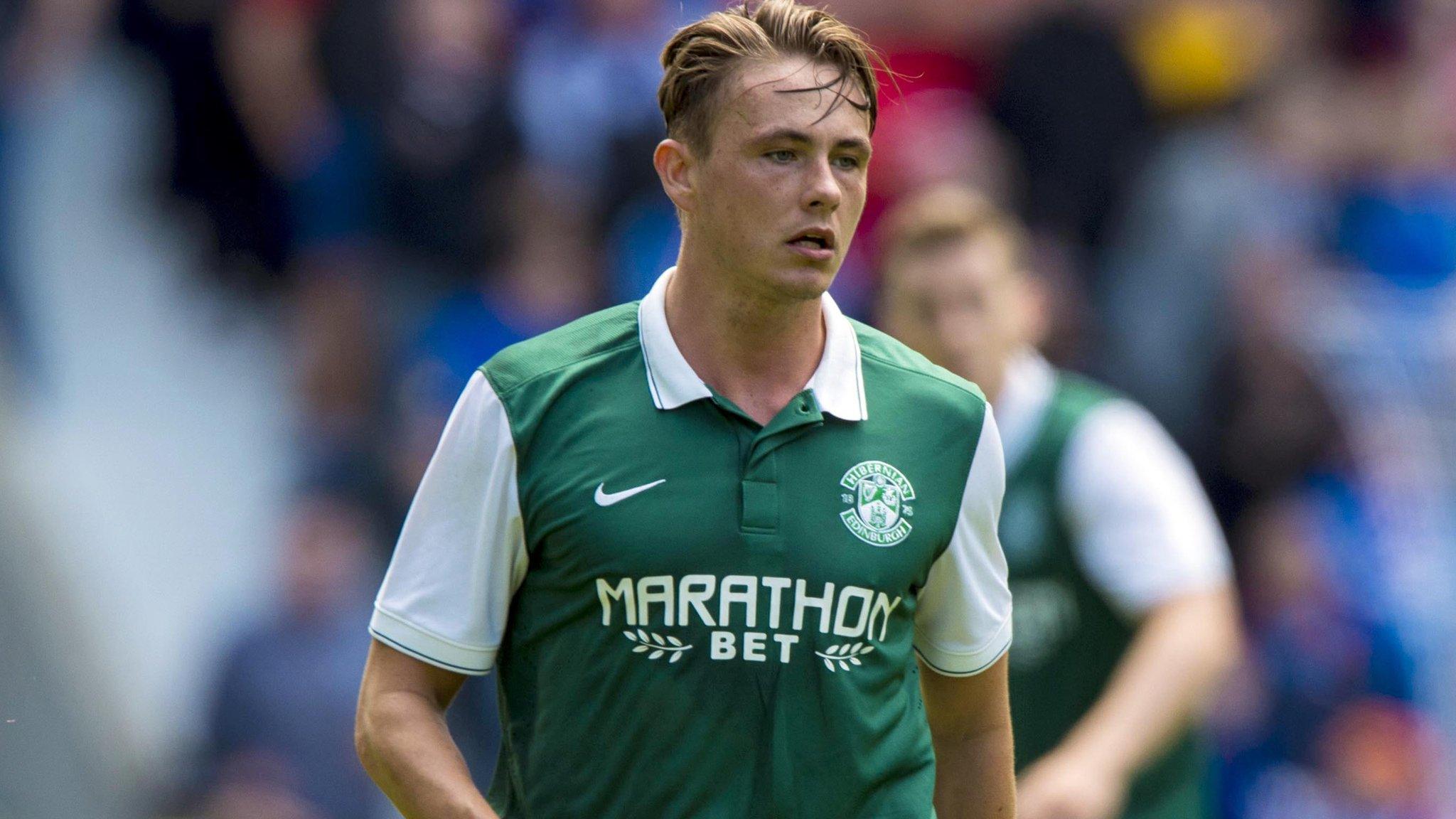 Hibernian midfielder Scott Allan