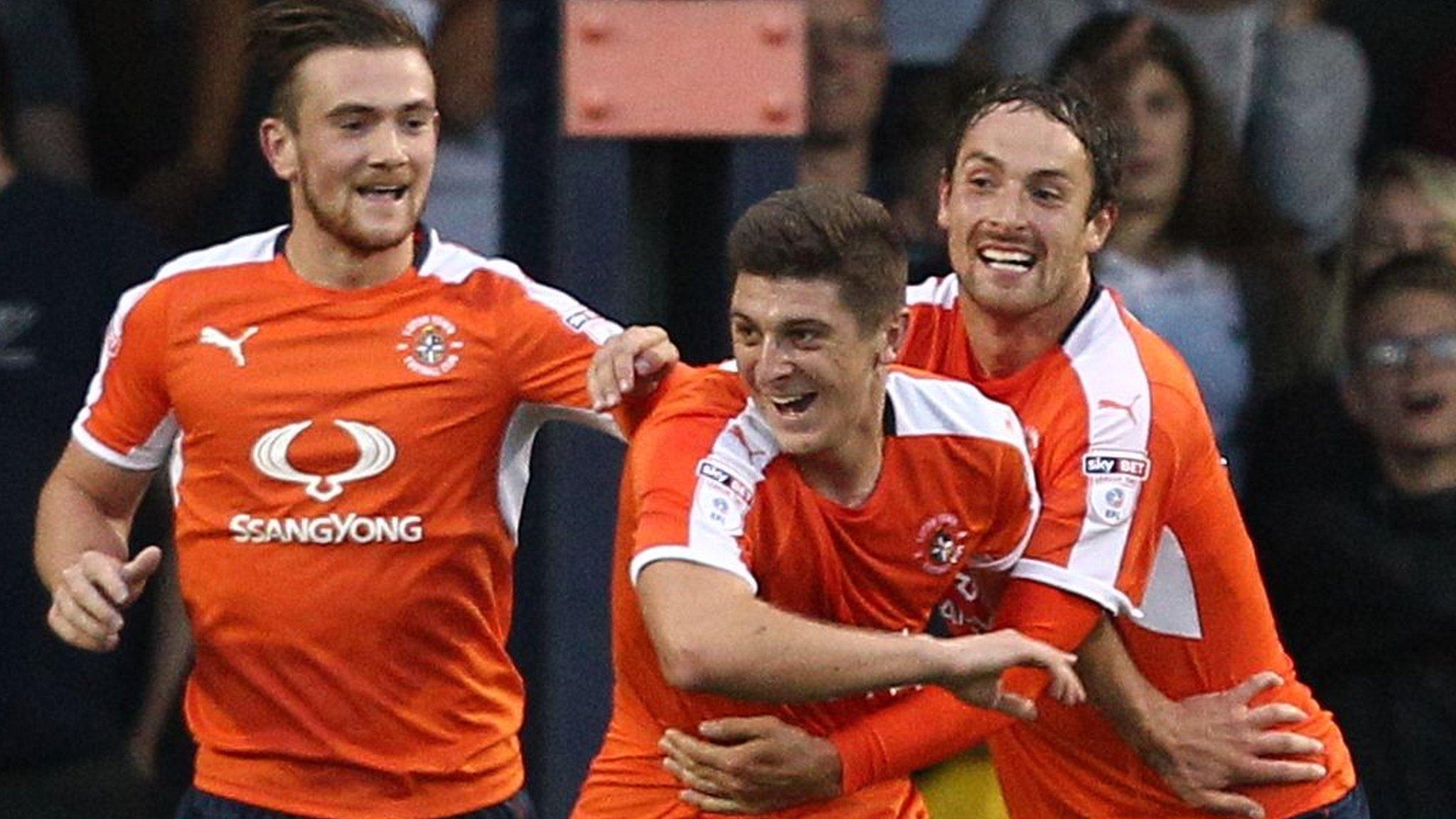 Luton Town celebrate