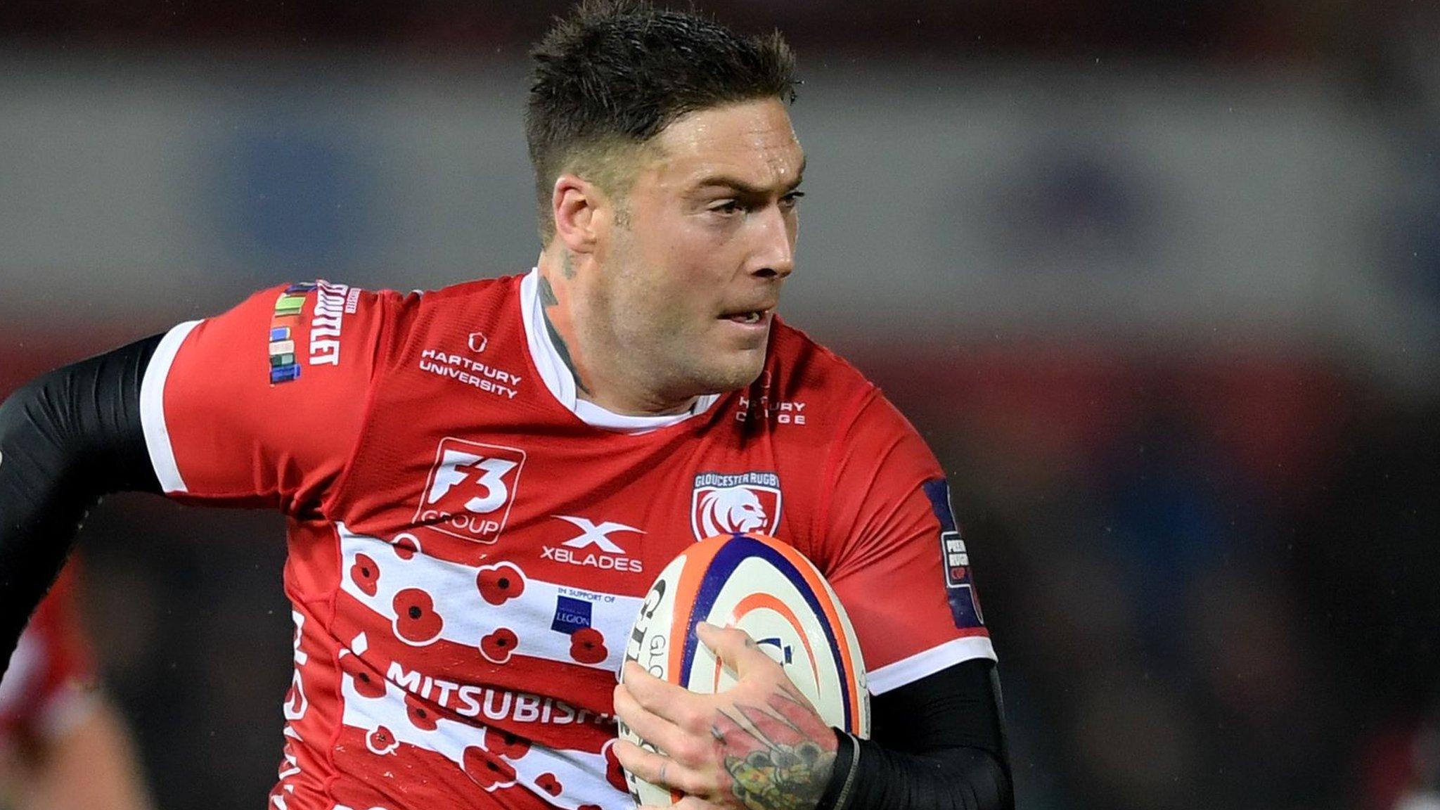 Matt Banahan in action for Gloucester