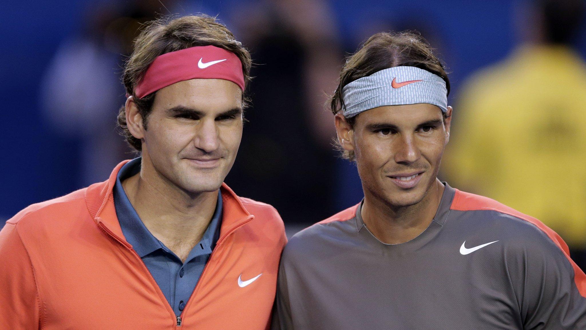 Roger Federer and Rafa Nadal