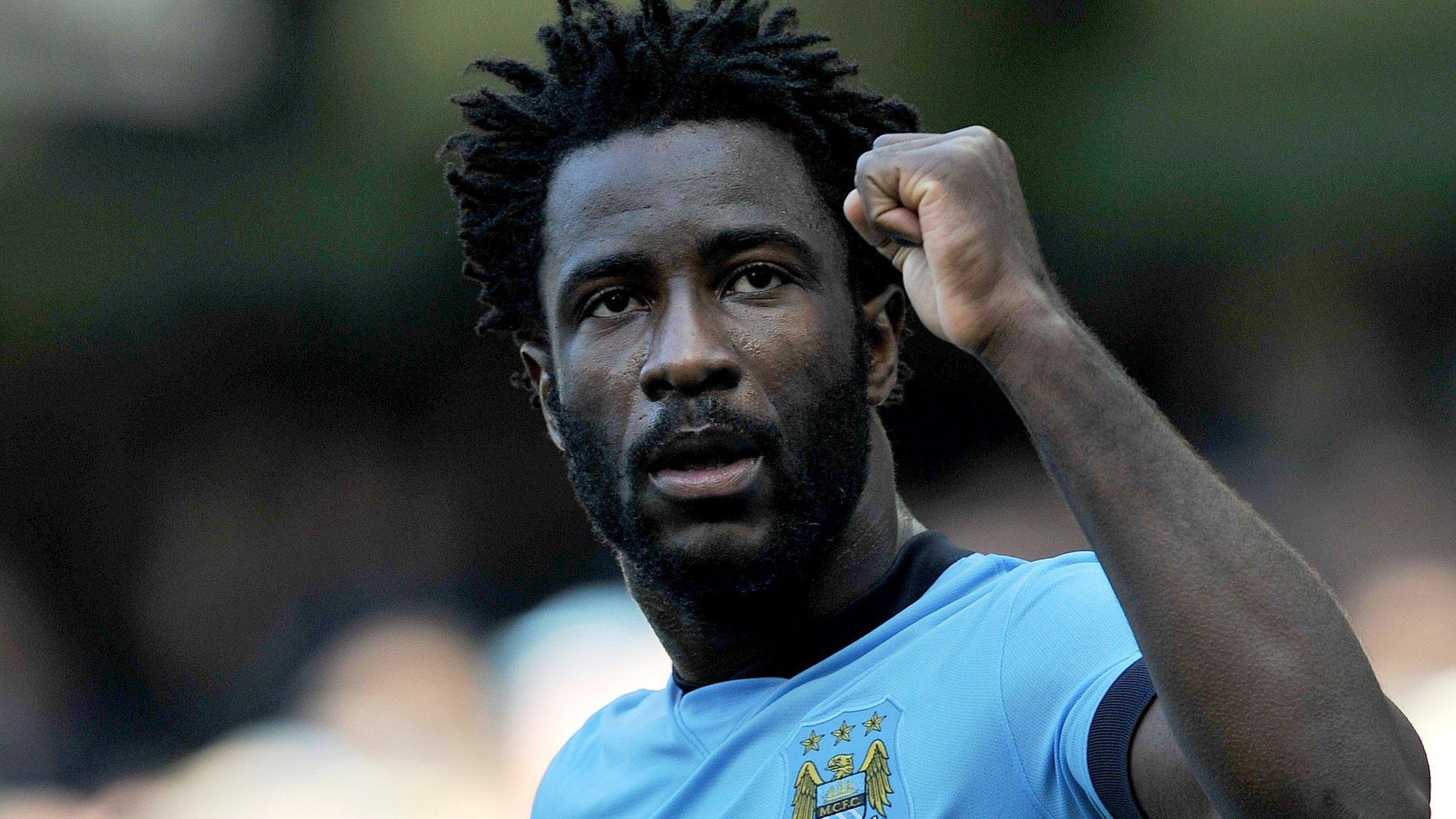 Manchester City forward Wilfried Bony