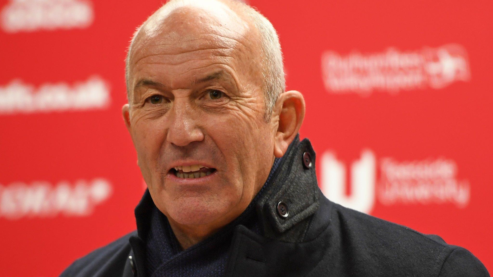 Tony Pulis speaks to the media after watching his new side beat Bolton