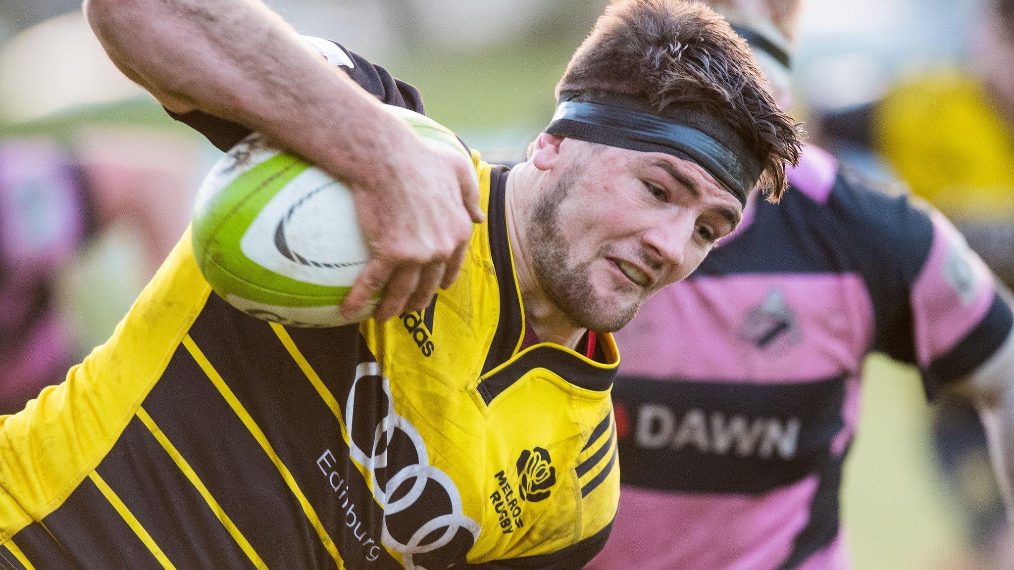 Edinburgh and Melrose back-row Ally Miller in action against Ayr