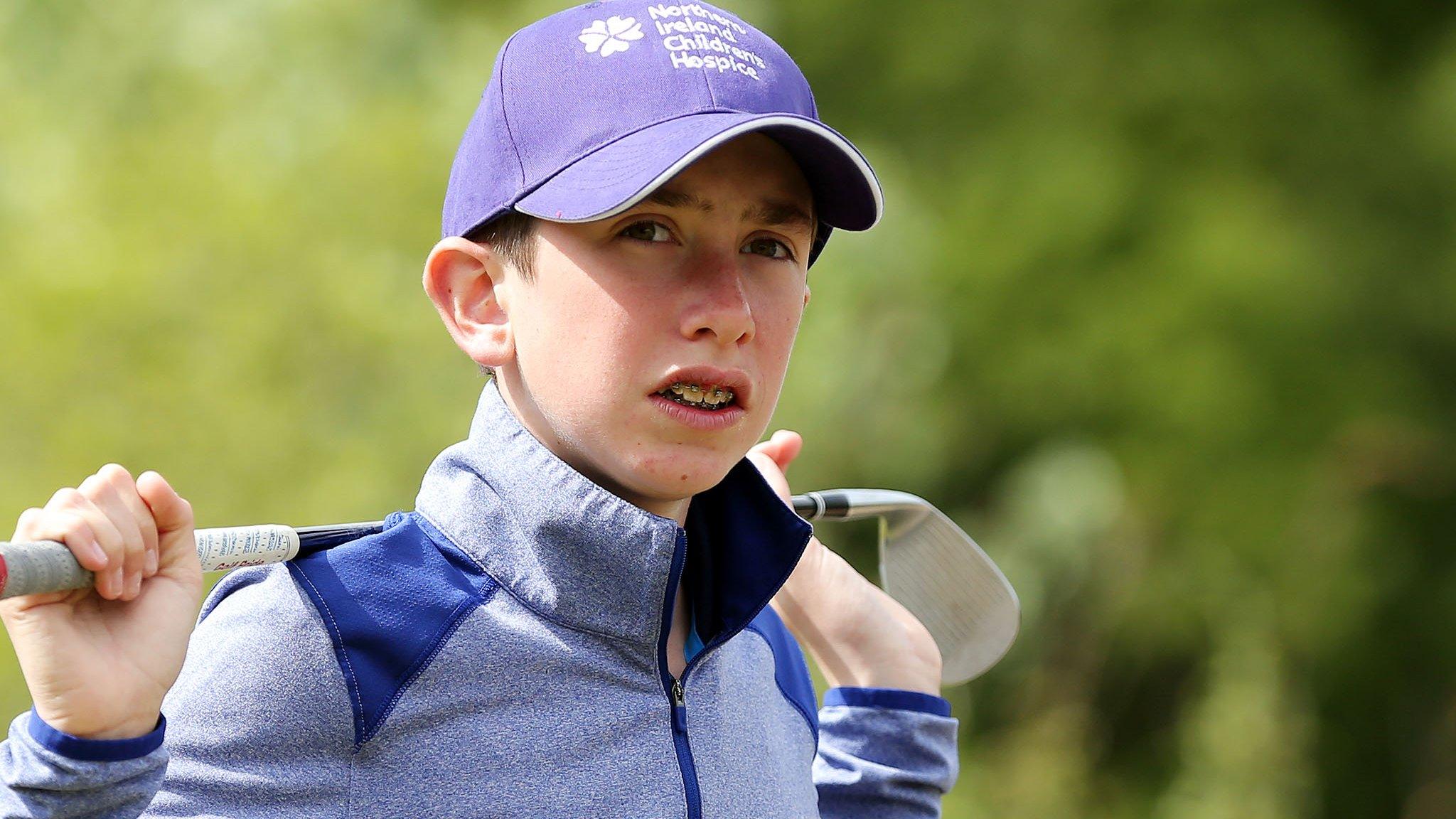 Thirteen-year-old Tom McKibbin was invited to play in his first professional tournament