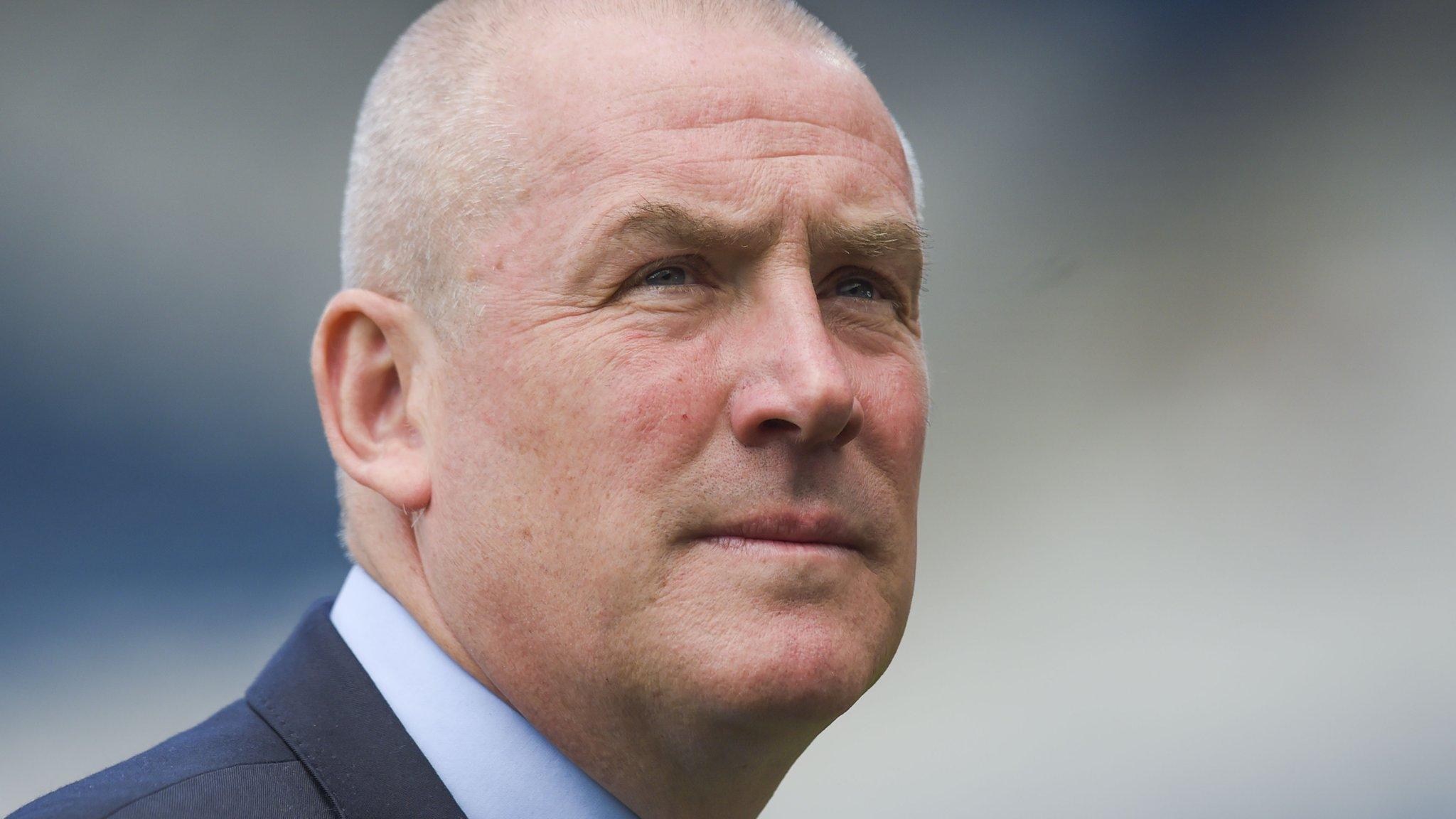 Mark Warburton watches his Rangers side in the Scottish Cup final