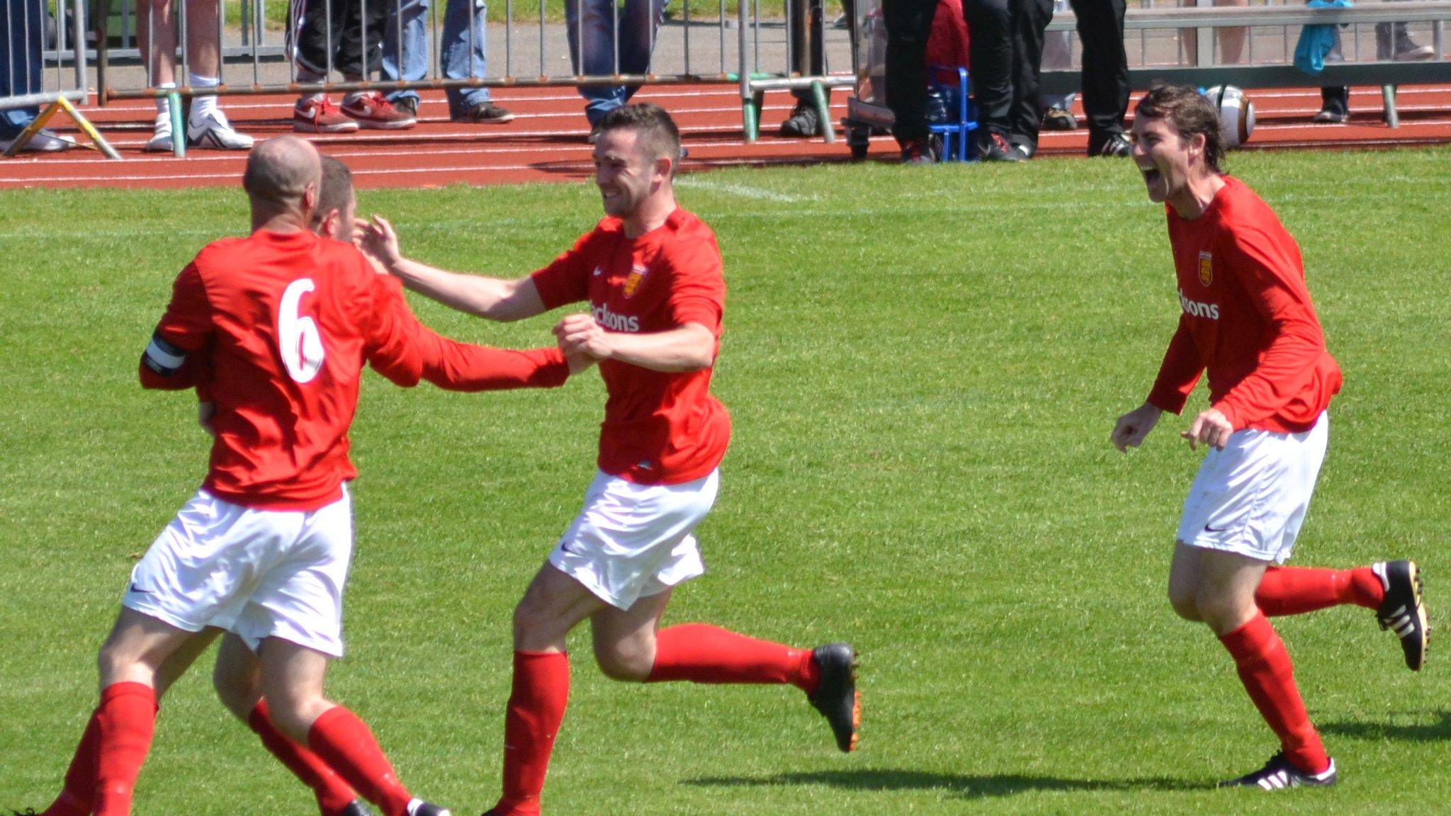 Jersey celebrate