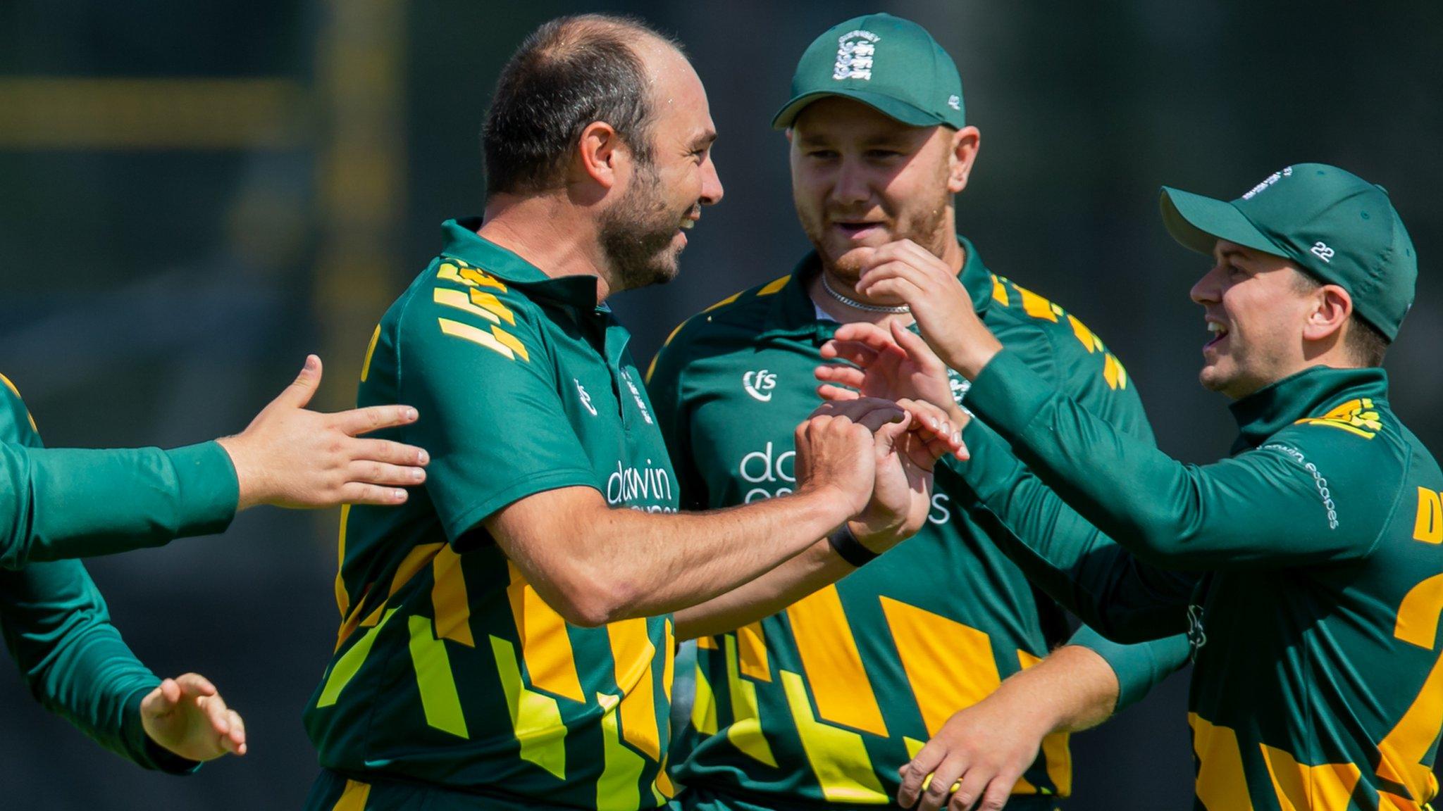 Will Peatfield celebrates a wicket