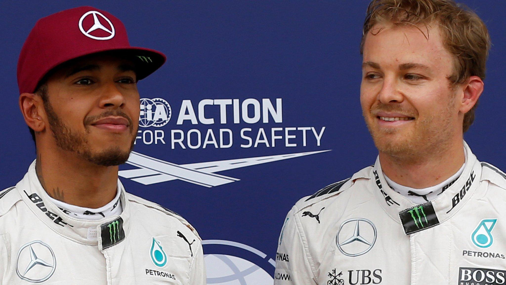 Lewis Hamilton and Nico Rosberg