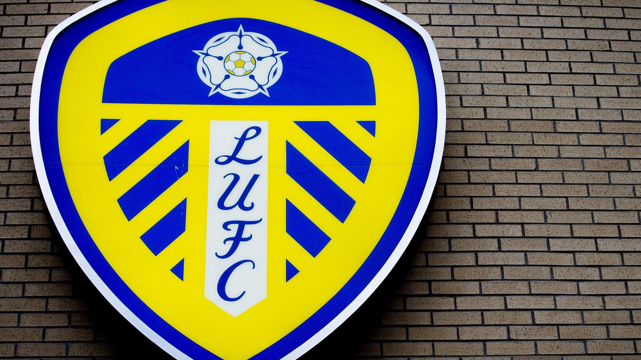 Leeds United badge at Elland Road