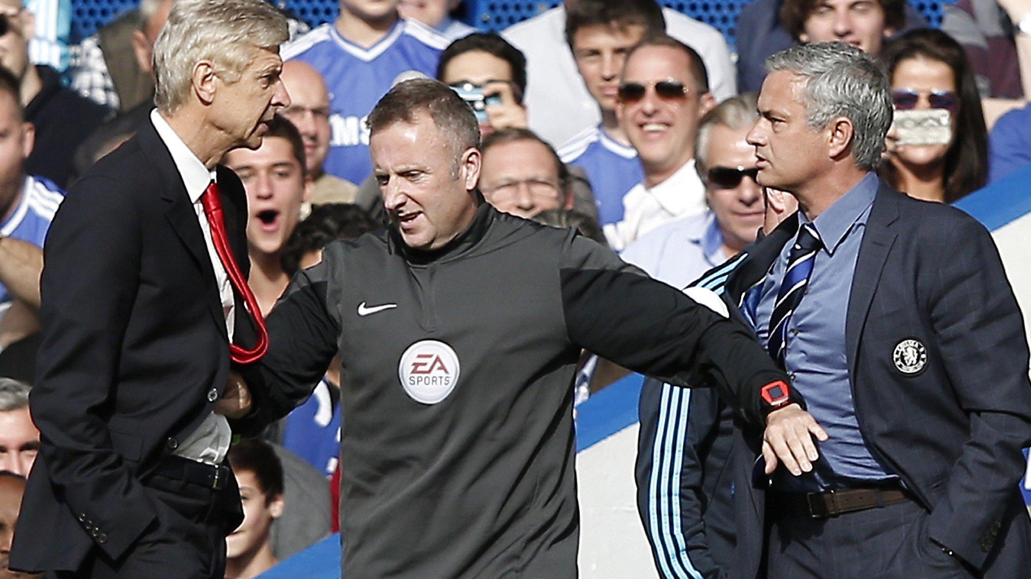 Arsene Wenger and Jose Mourinho