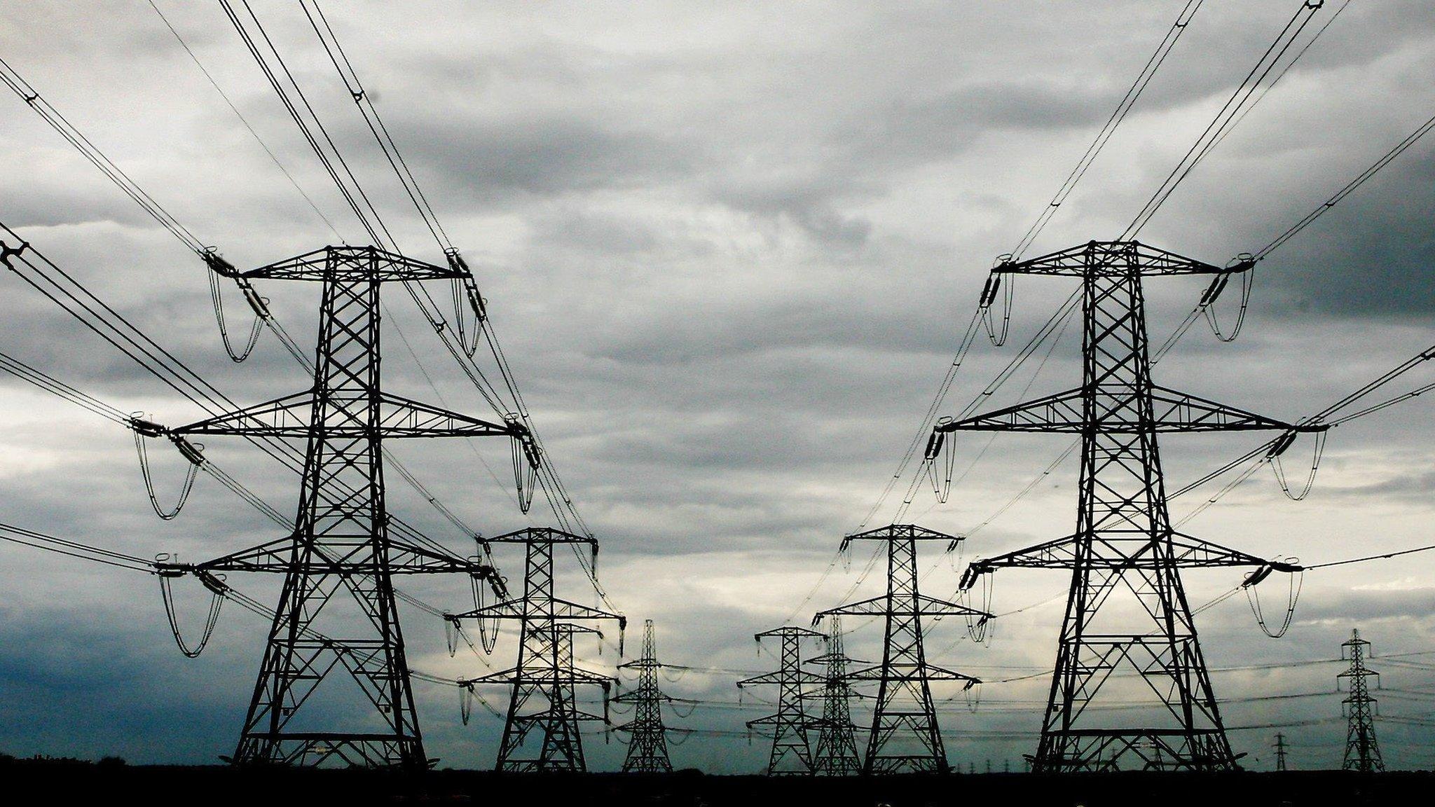 Electricity pylons