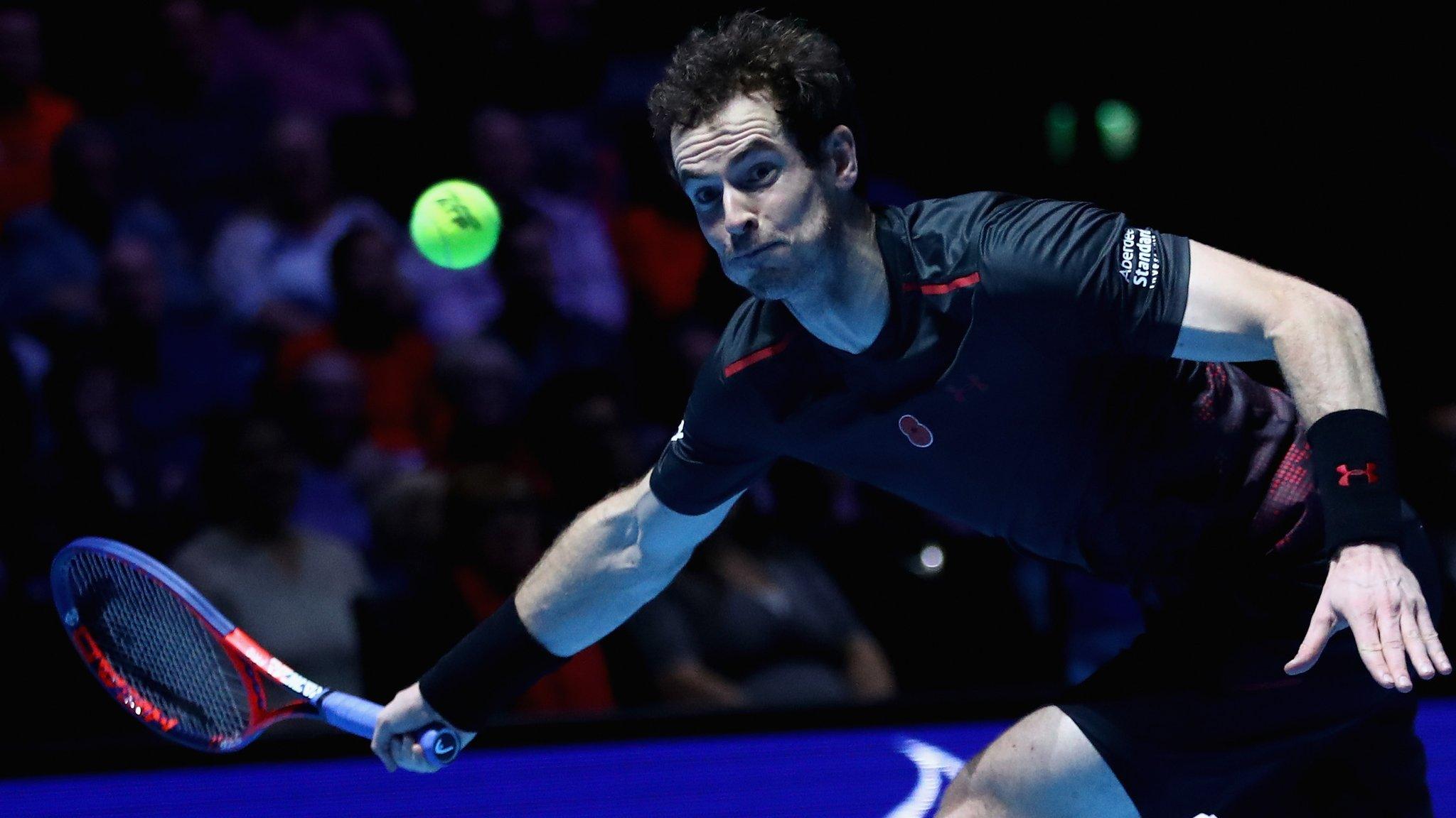 Andy Murray played a charity event in Glasgow on Tuesday
