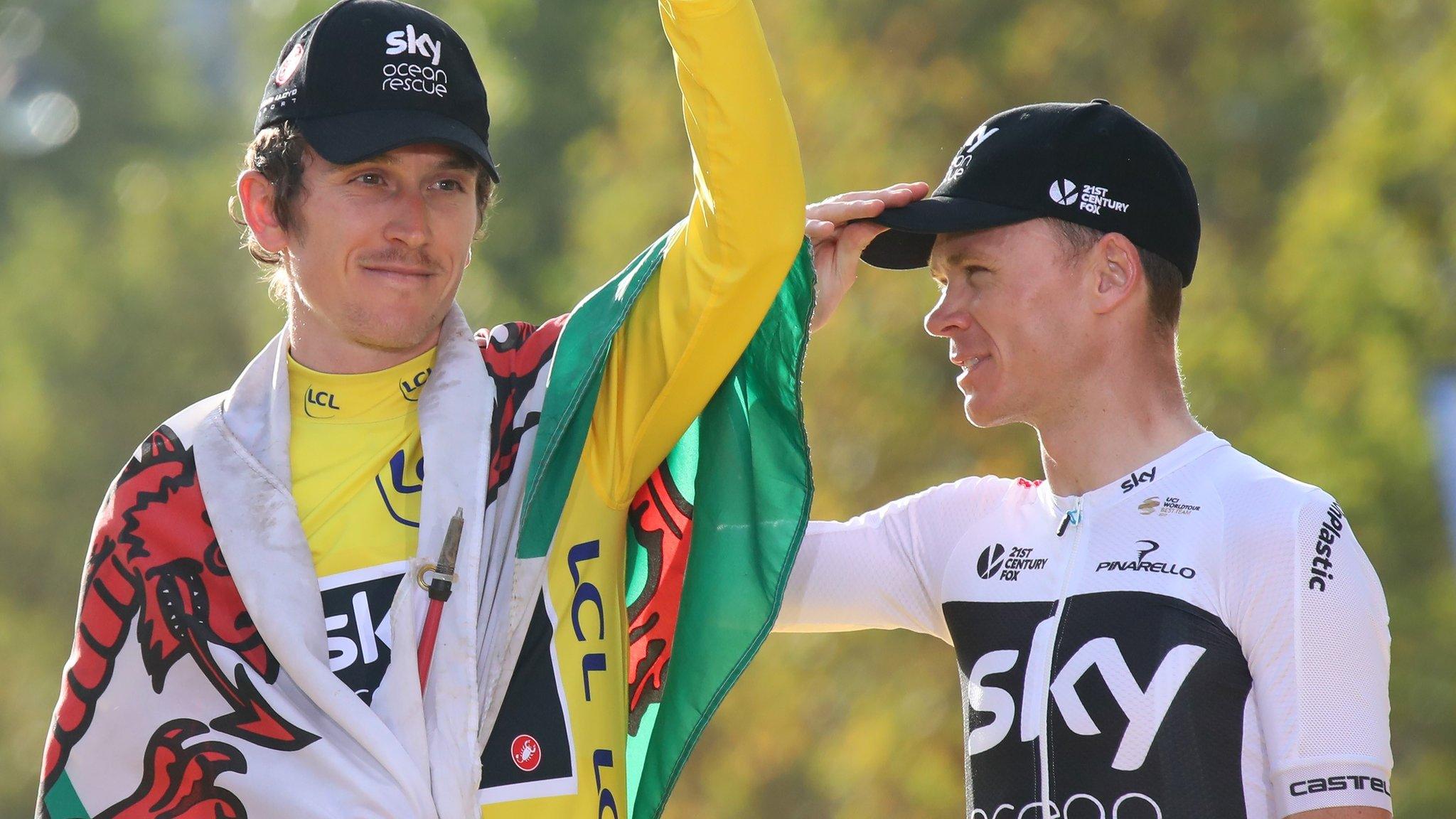 Geraint Thomas and Chris Froome