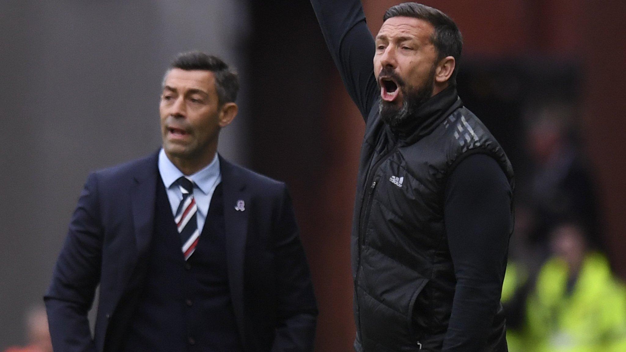 Pedro Caixinha and Derek McInnes