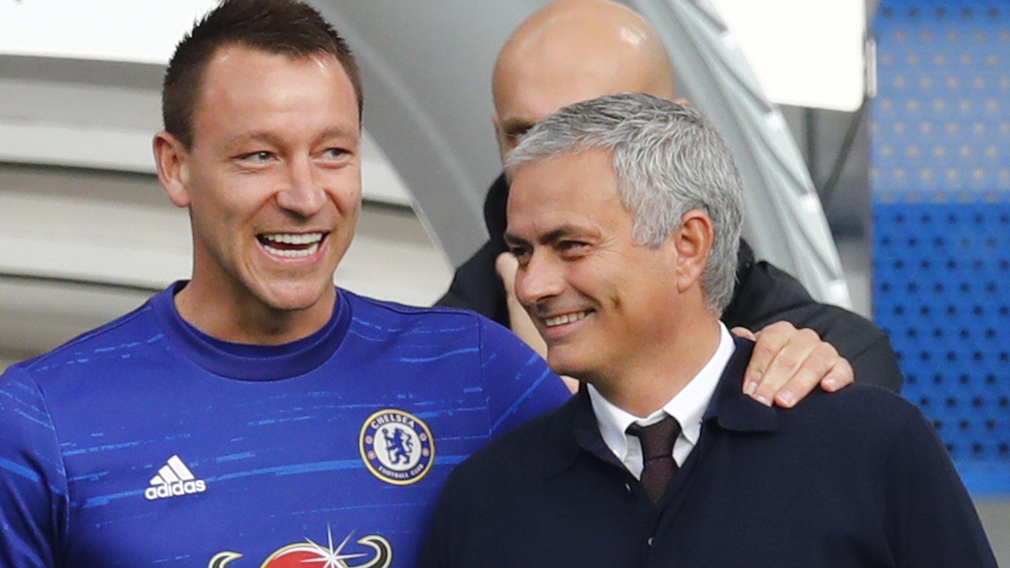 John Terry and Jose Mourinho