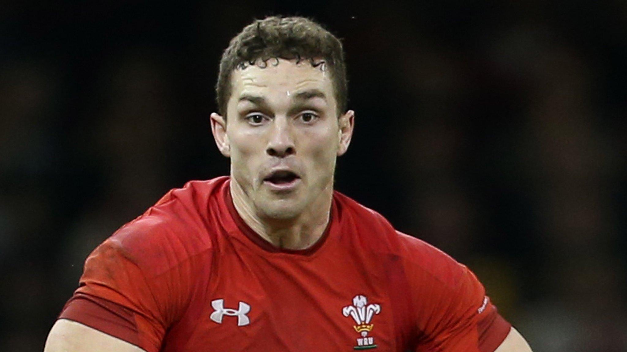 George North looks for a gap against Italy in the 2018 Six Nations