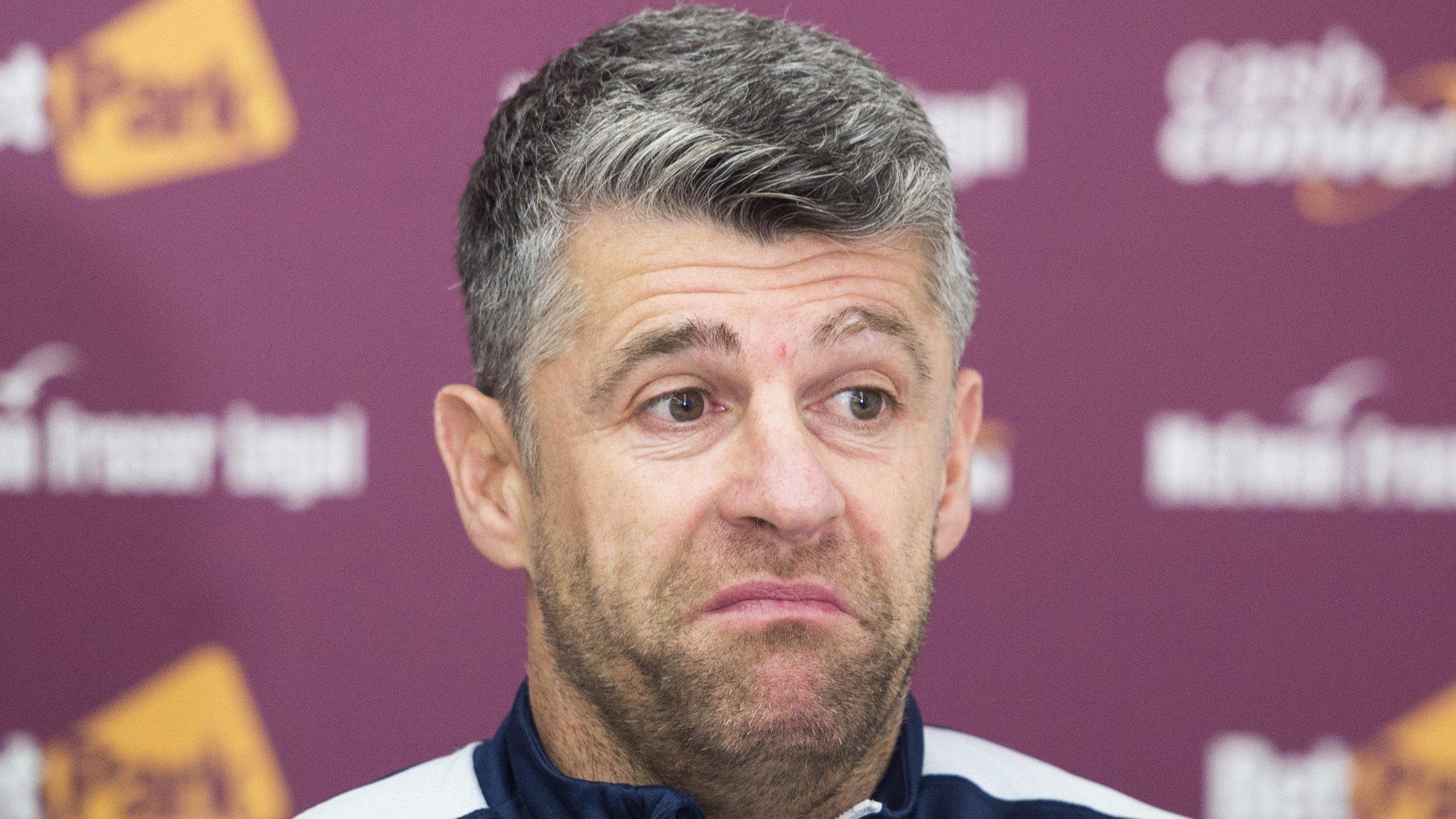 Motherwell manager Stephen Robinson