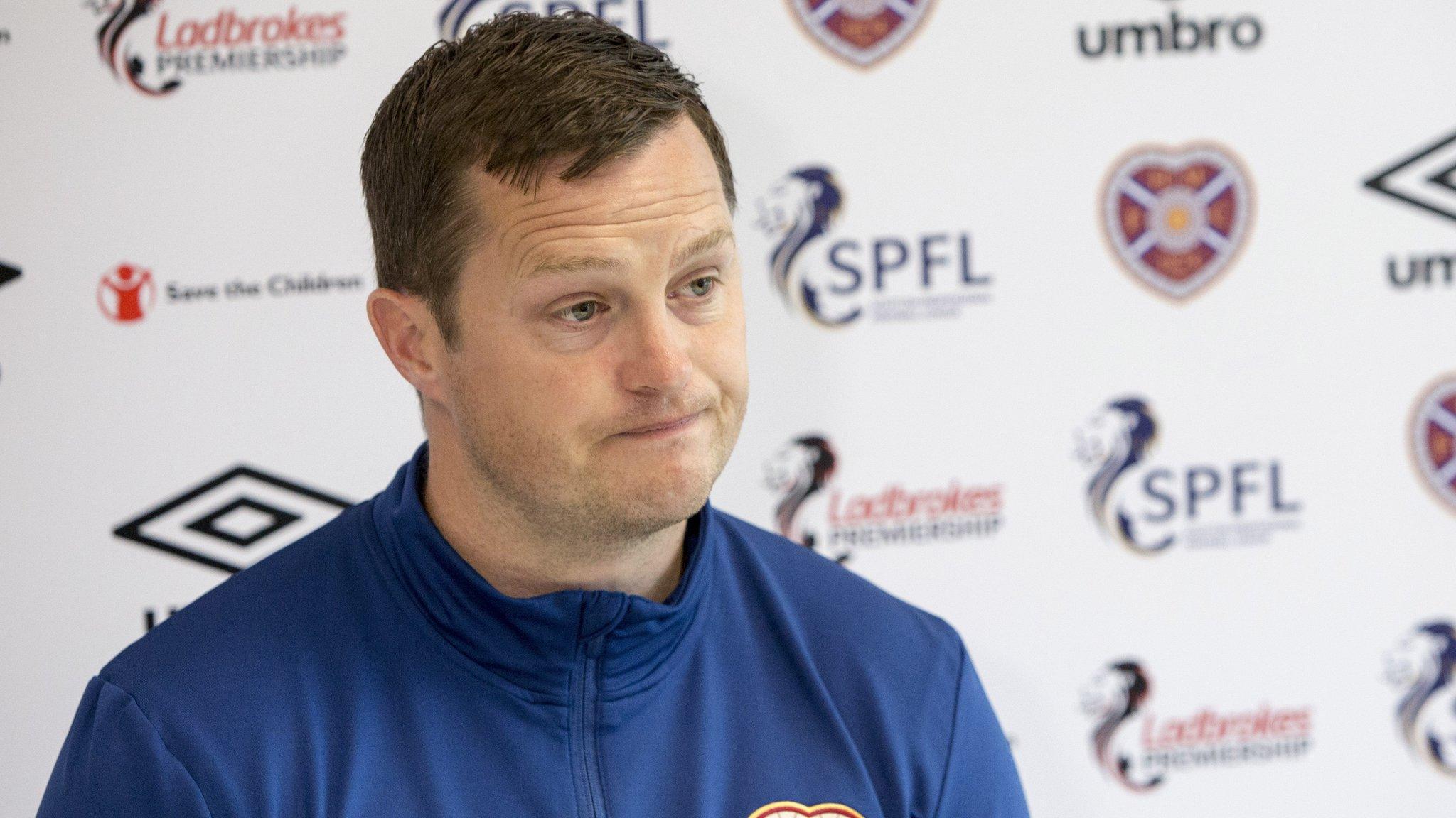 Jon Daly is interim head coach at Hearts