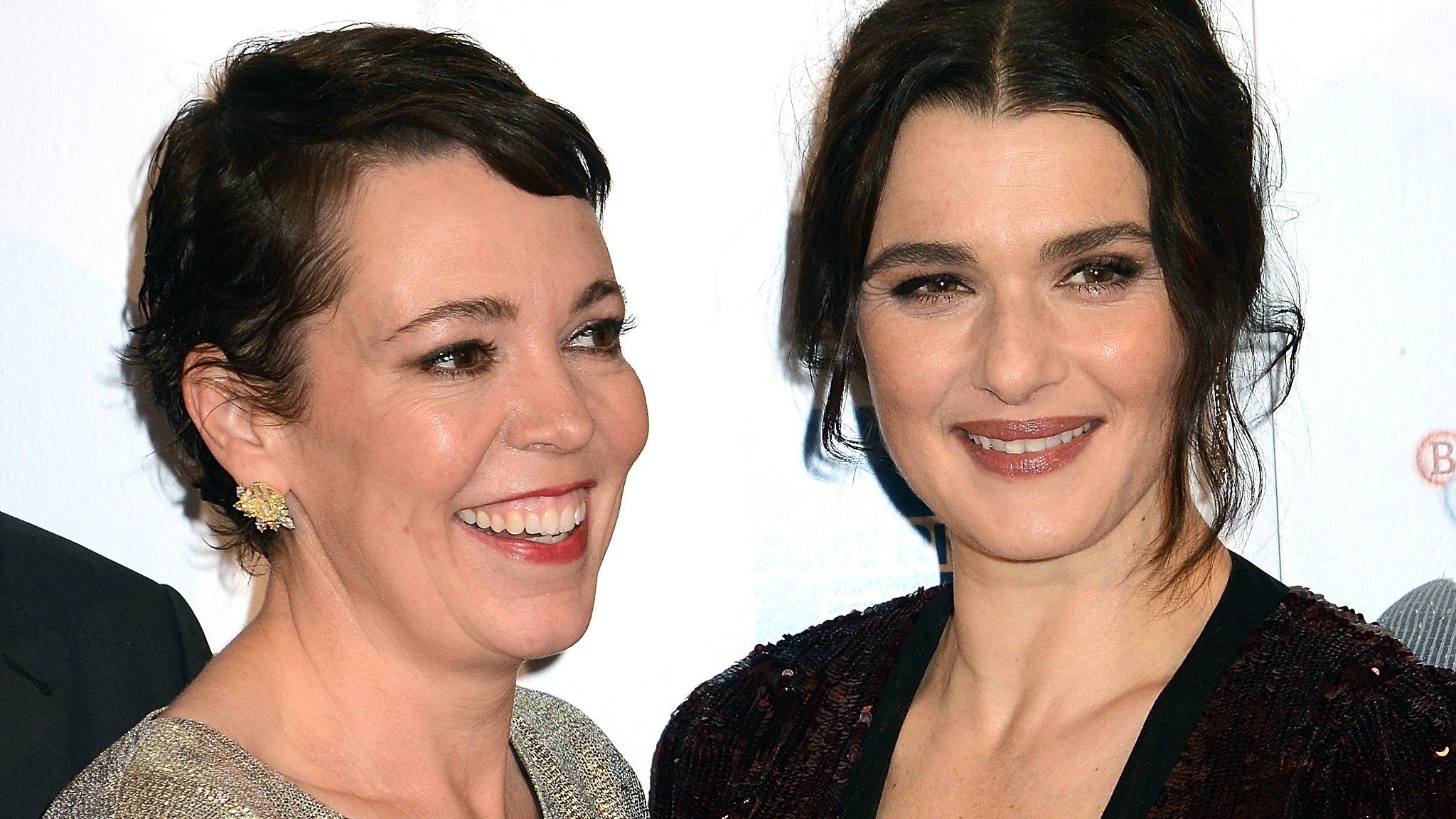 Olivia Colman and Rachel Weisz