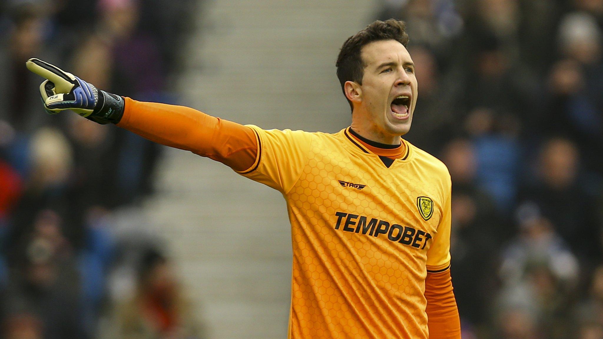 Jon McLaughlin in action for Burton Albion last season