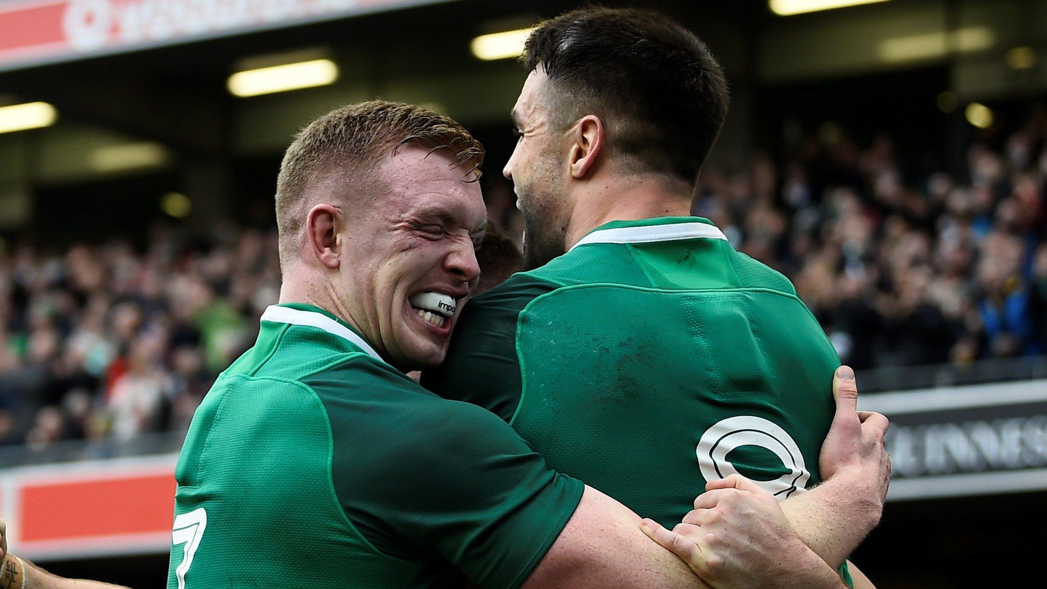 Dan Leavy and Conor Murray celebrate