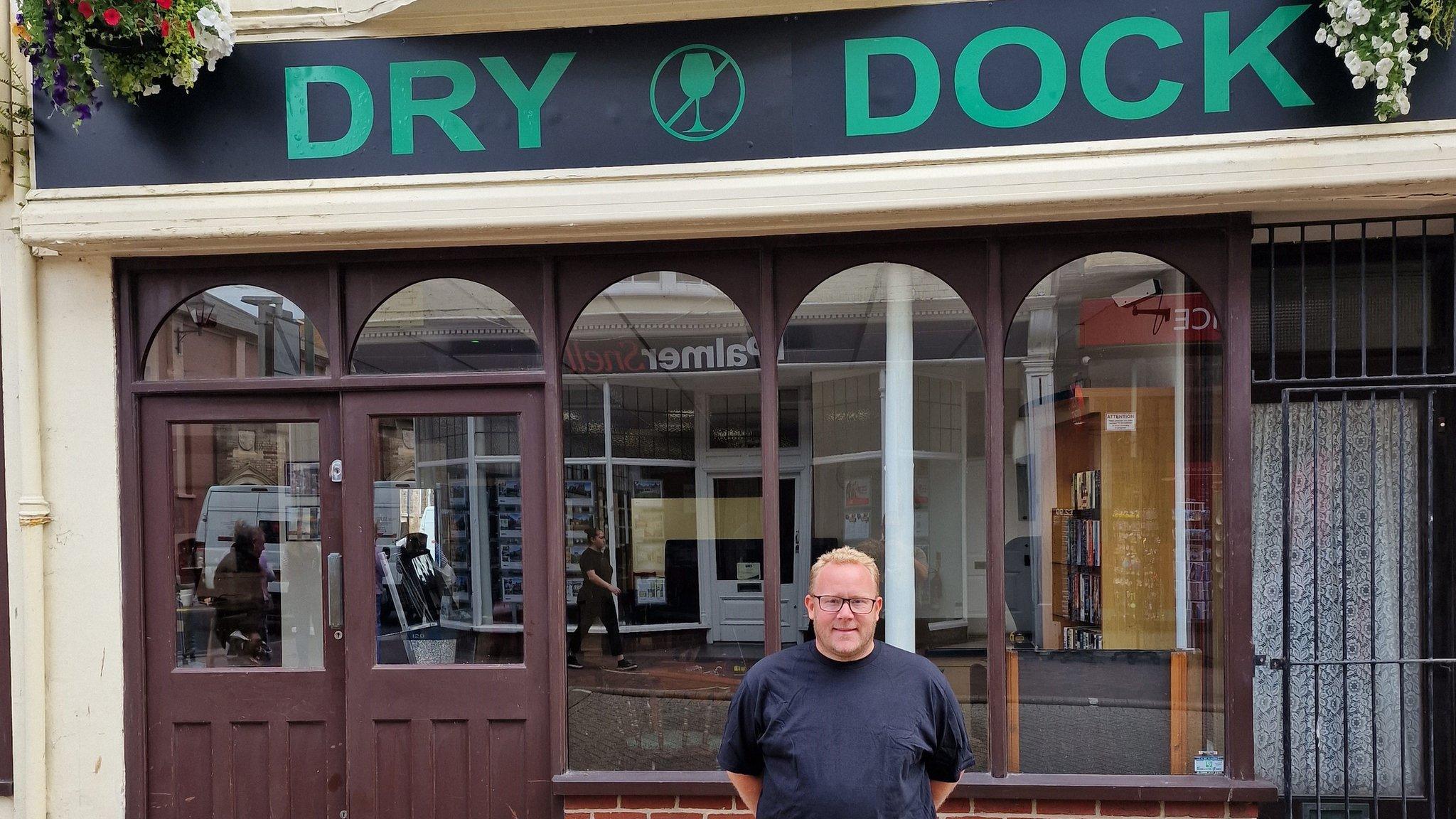 Sam Watson outside Dry Dock pub