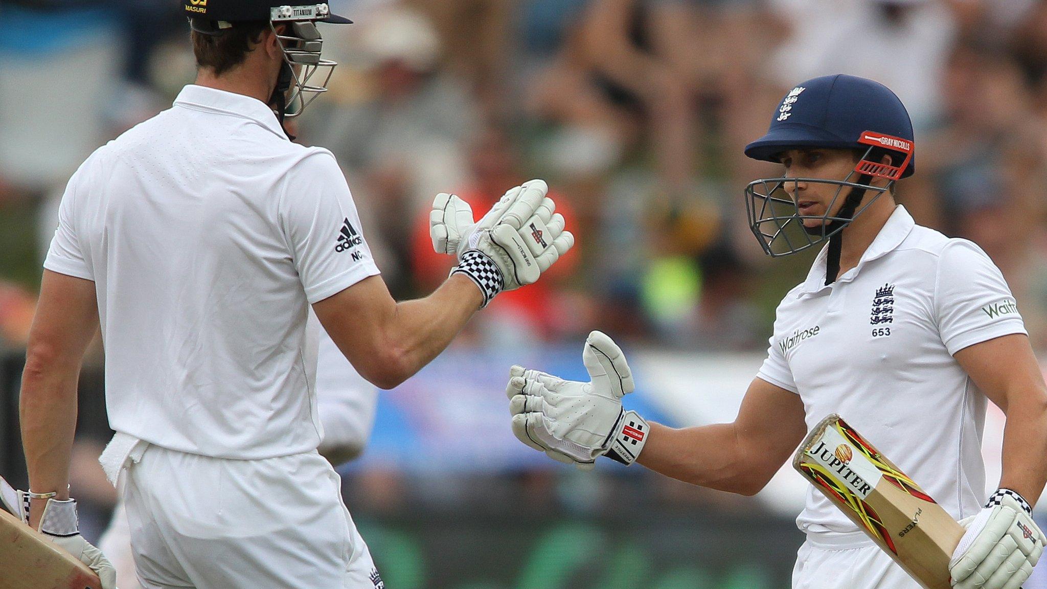 James Taylor of England celebrates his 50