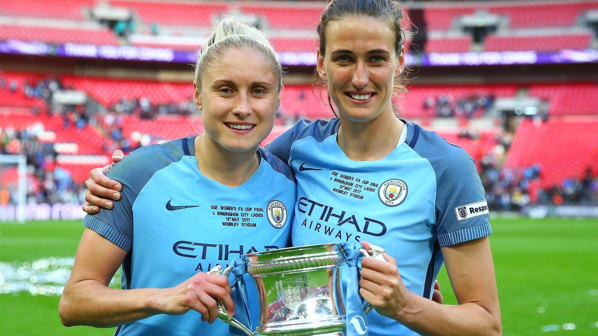 Steph Houghton (left)