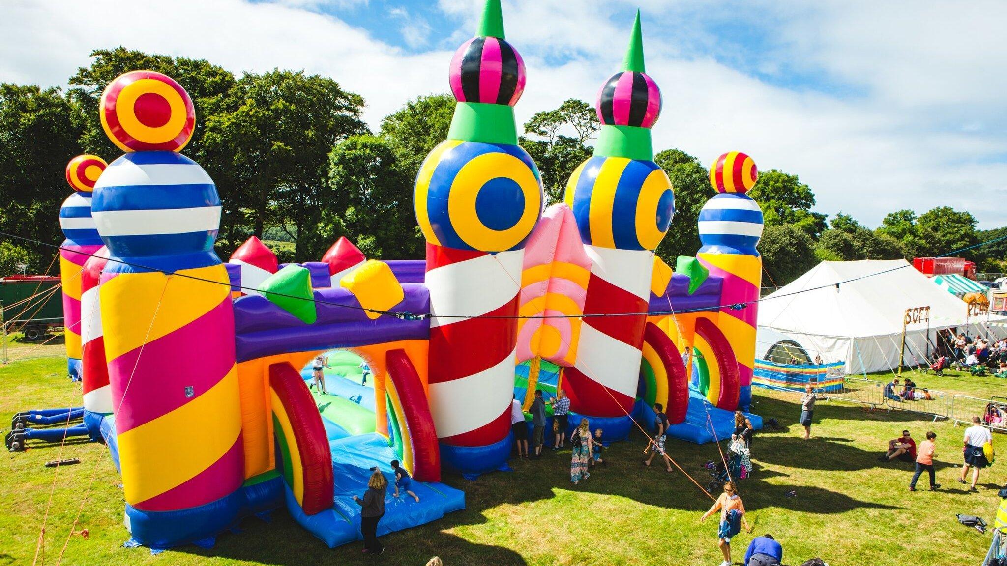 What is believed to be the world's biggest bouncy castle