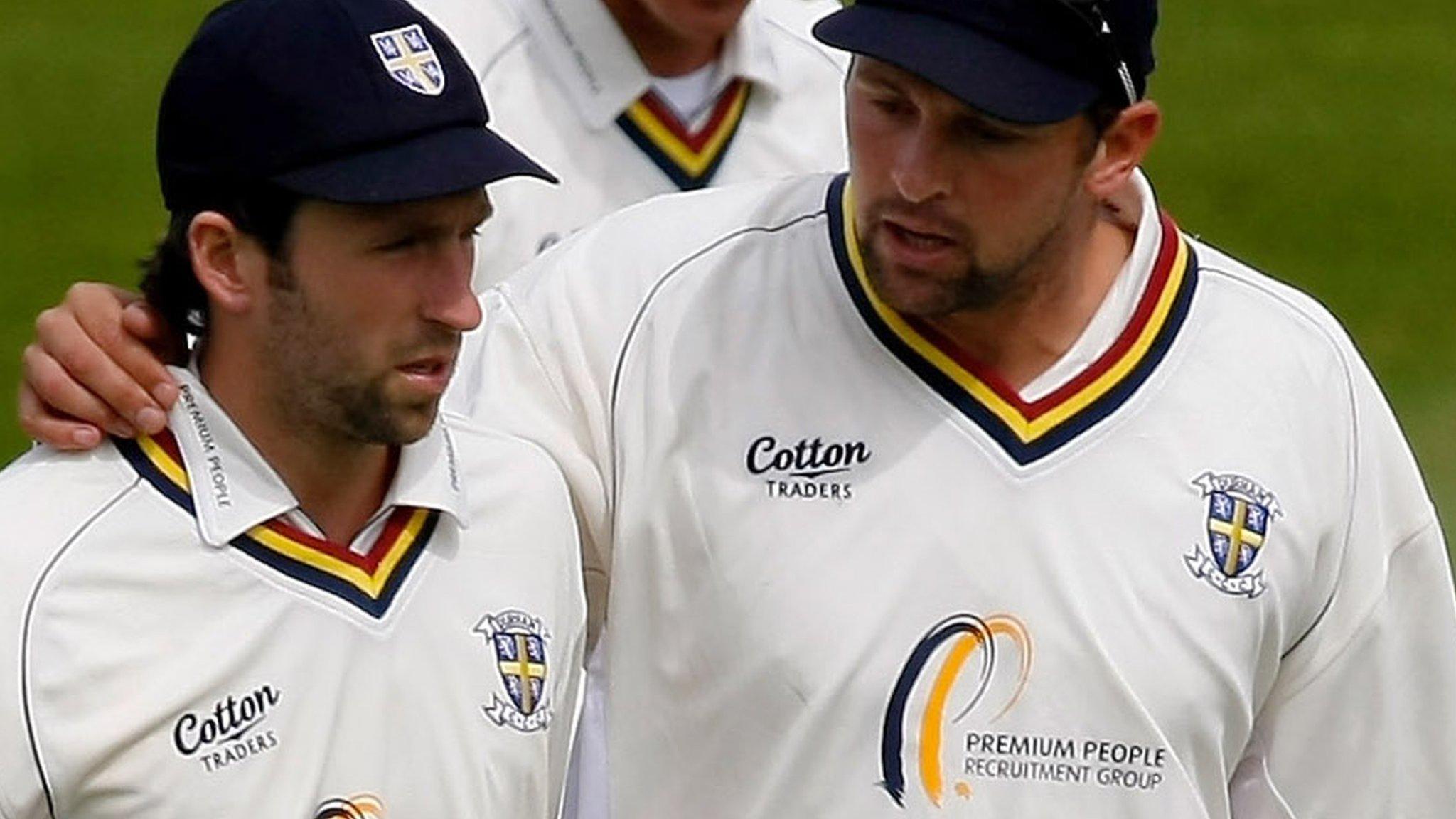 Graham Onions and Steve Harmison