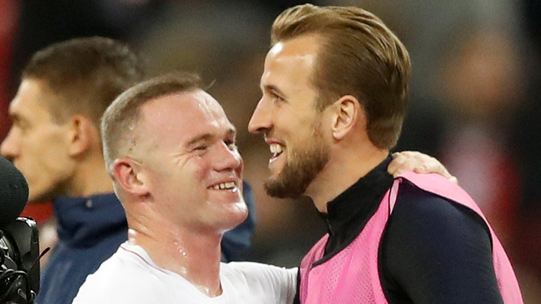 Wayne Rooney and Harry Kane