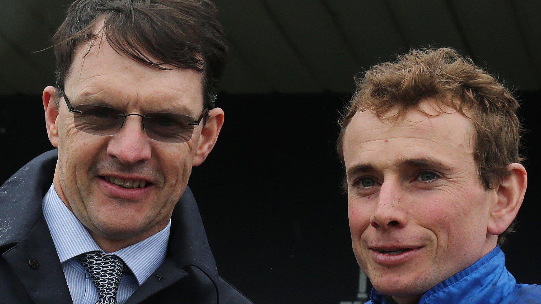 Trainer Aidan O'Brien and jockey Ryan Moore