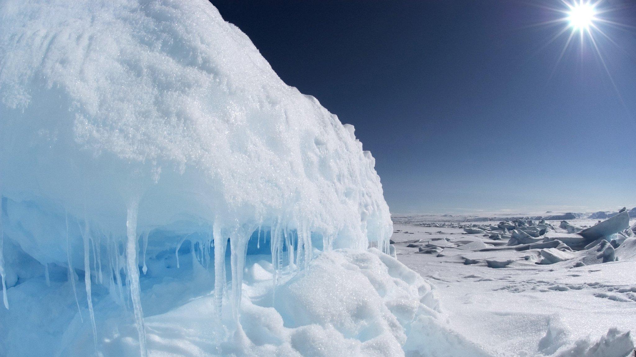 Arctic landscape, Lancaster Sound, Nunavut, Canada.