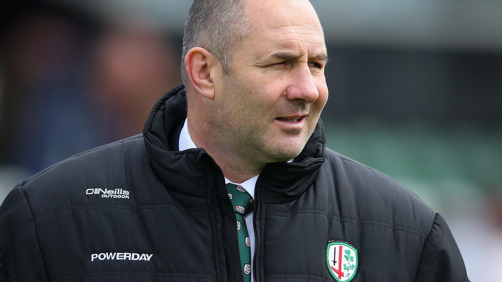 London Irish head coach Tom Coventry