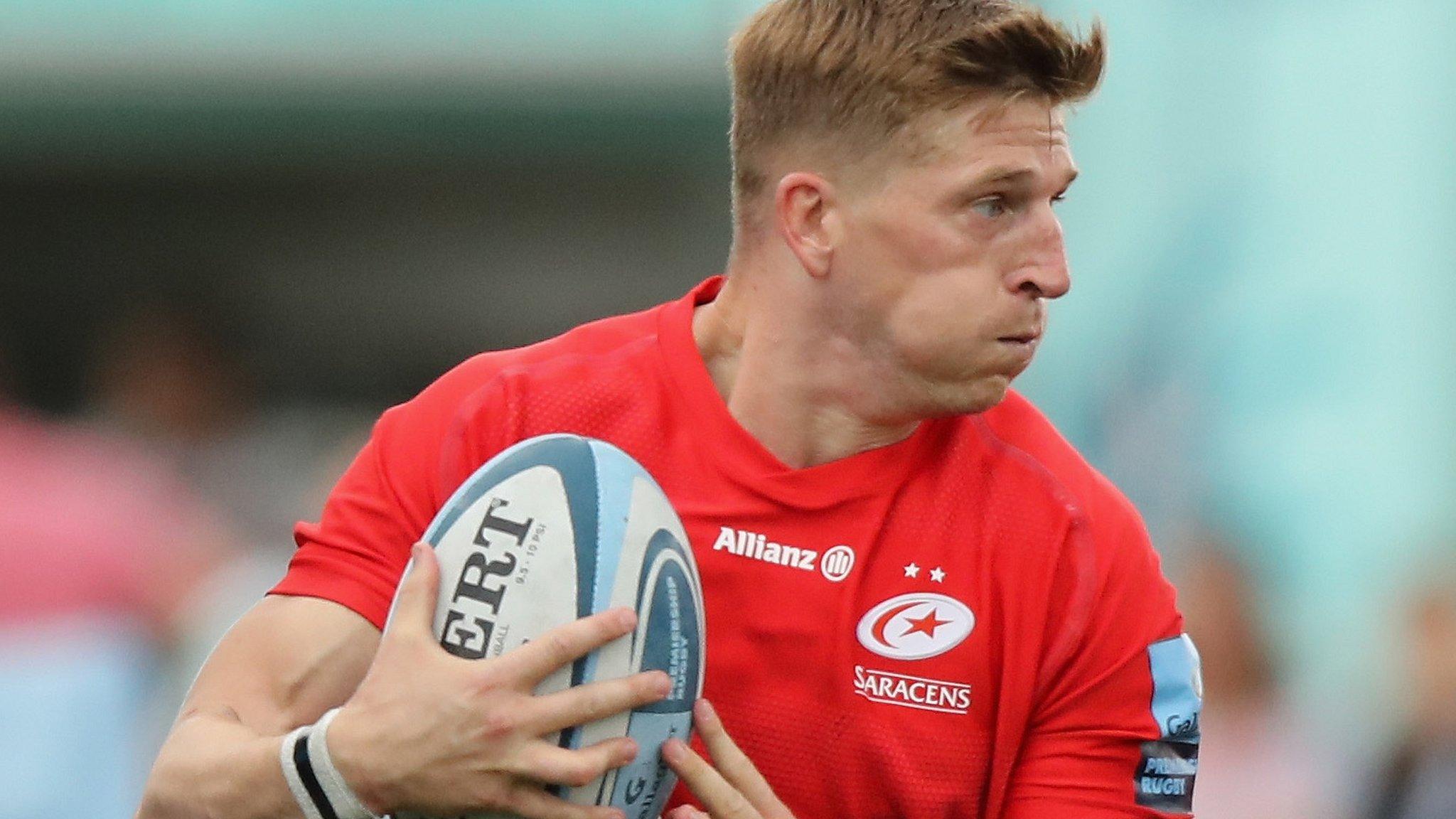 David Strettle in action for Saracens