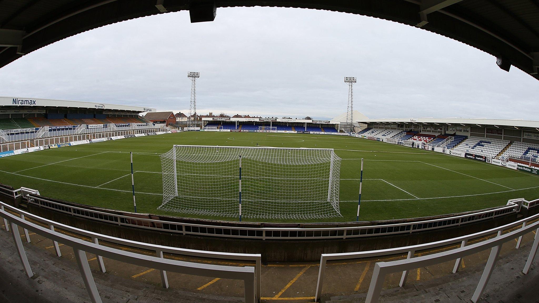 Victoria Park, Hartlepool from inside the stands